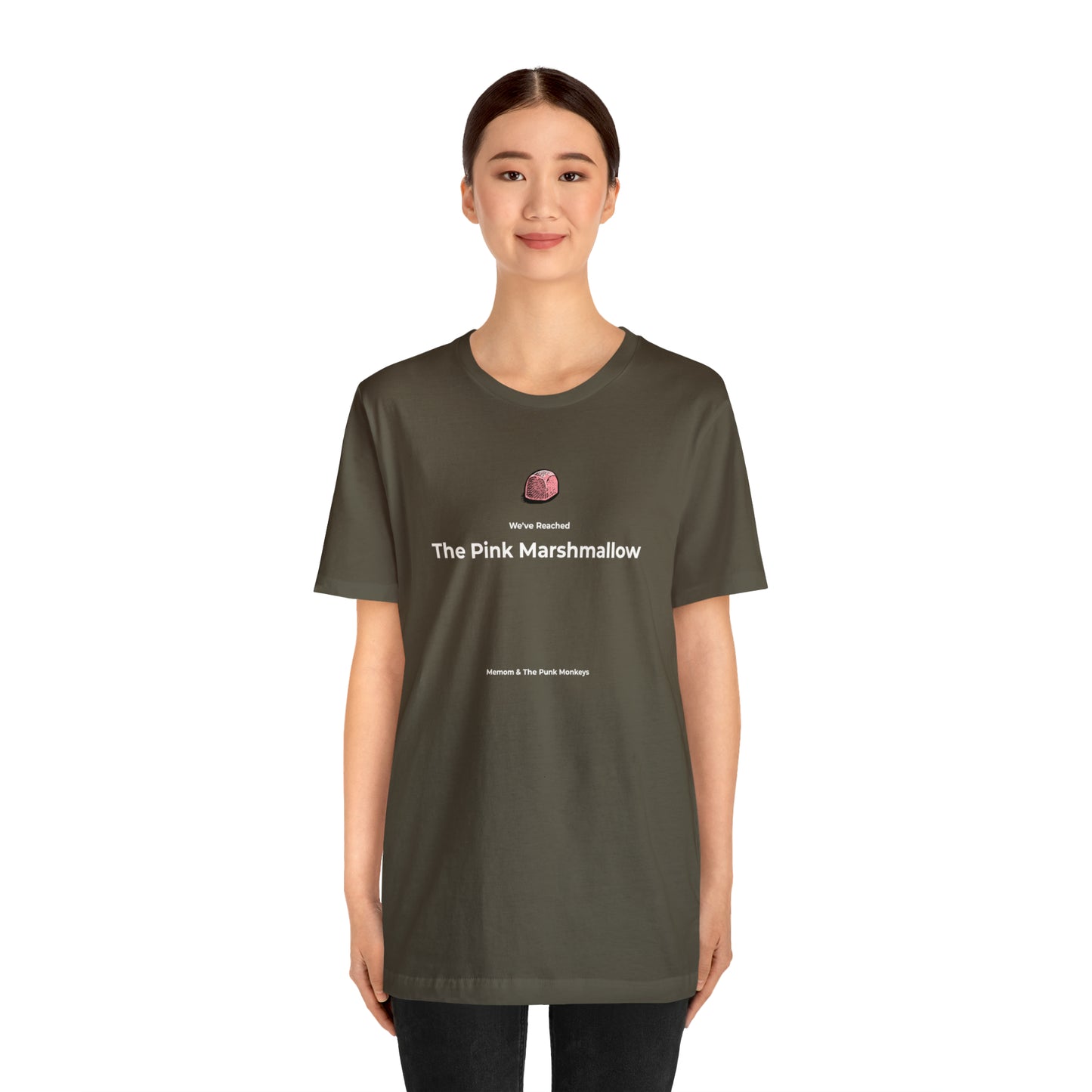 We've Reached the Pink Marshmallow Unisex Jersey Short Sleeve Tee