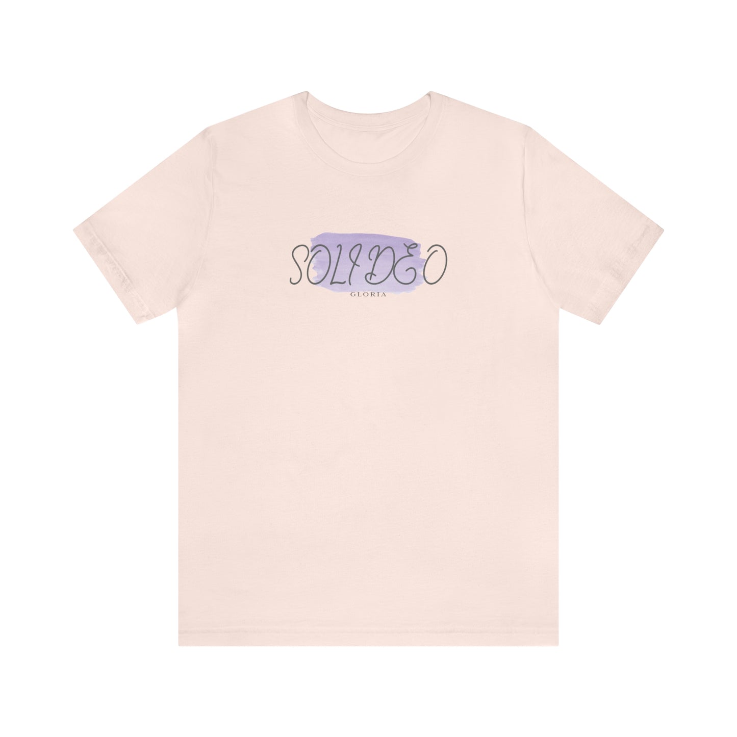Soli Deo Gloria Purple Paintbrush Unisex Jersey Short Sleeve Tee