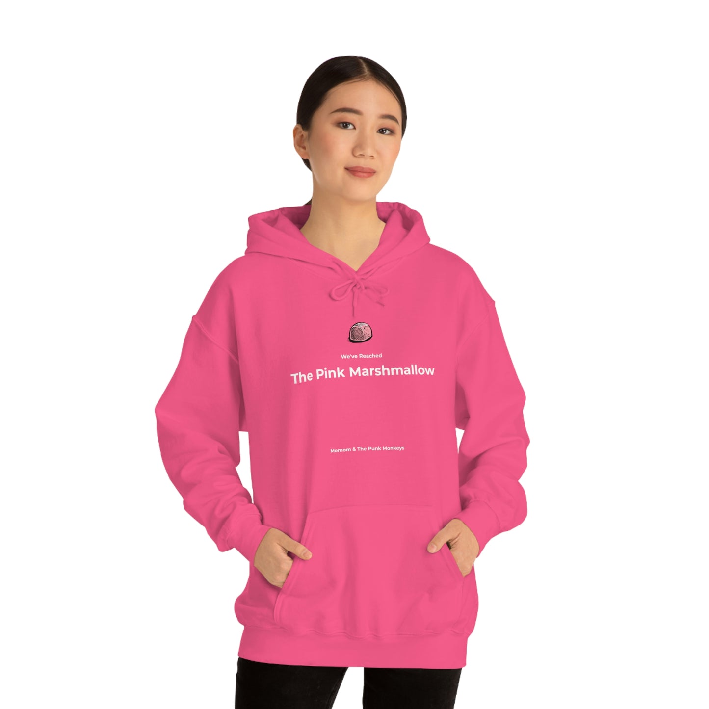 We've Reached the Pink Marshmallow Unisex Heavy Blend™ Hooded Sweatshirt