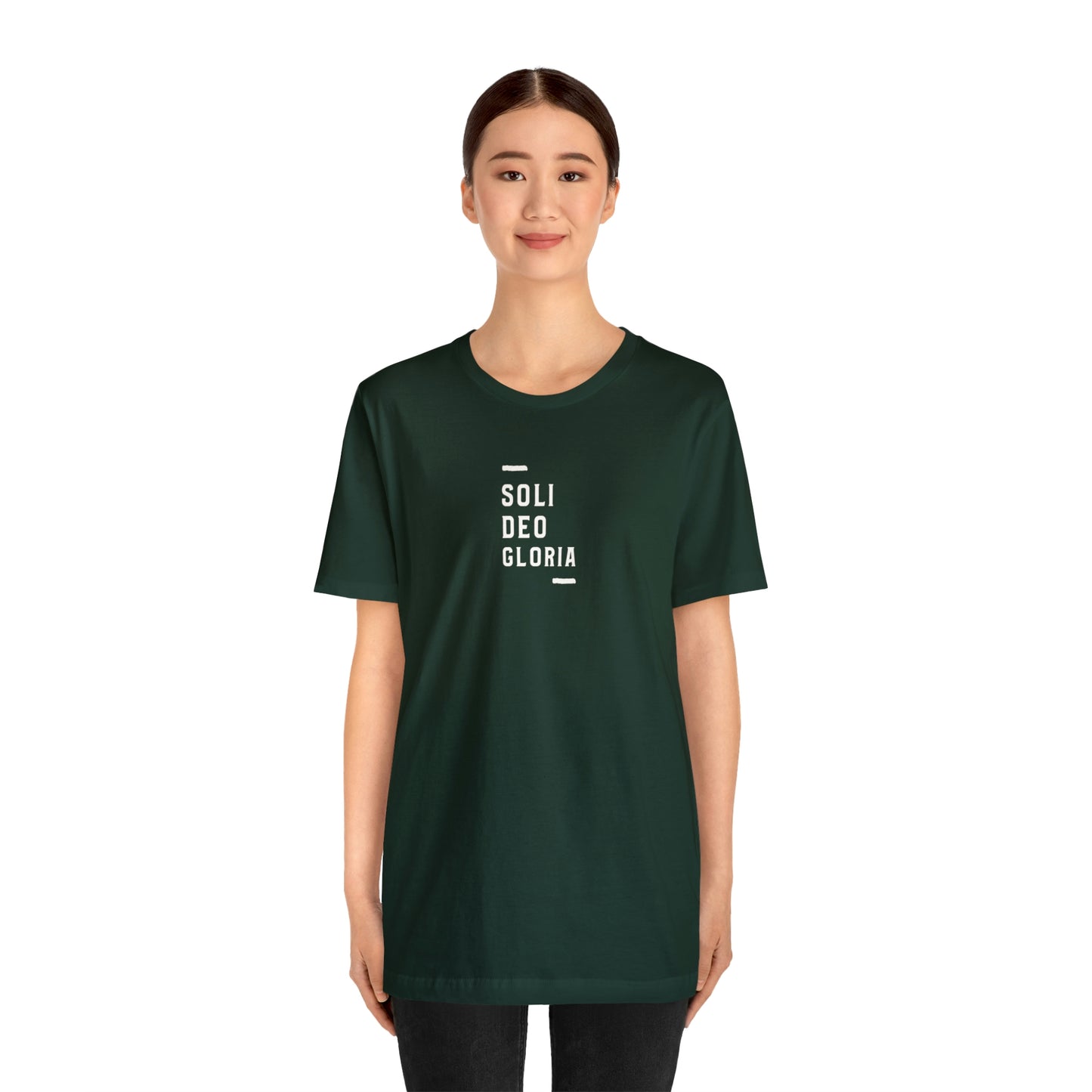 Soli Deo Gloria Simple Classical Unisex Jersey Short Sleeve Tee