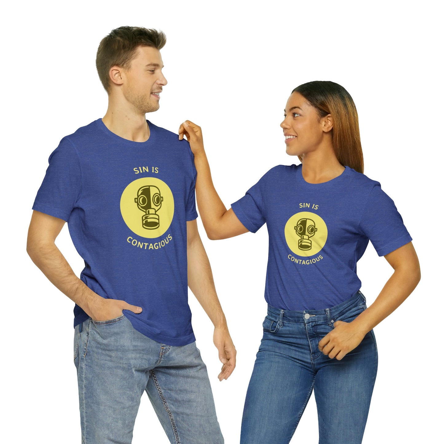 Sin is Contagious Unisex Jersey Short Sleeve Tee