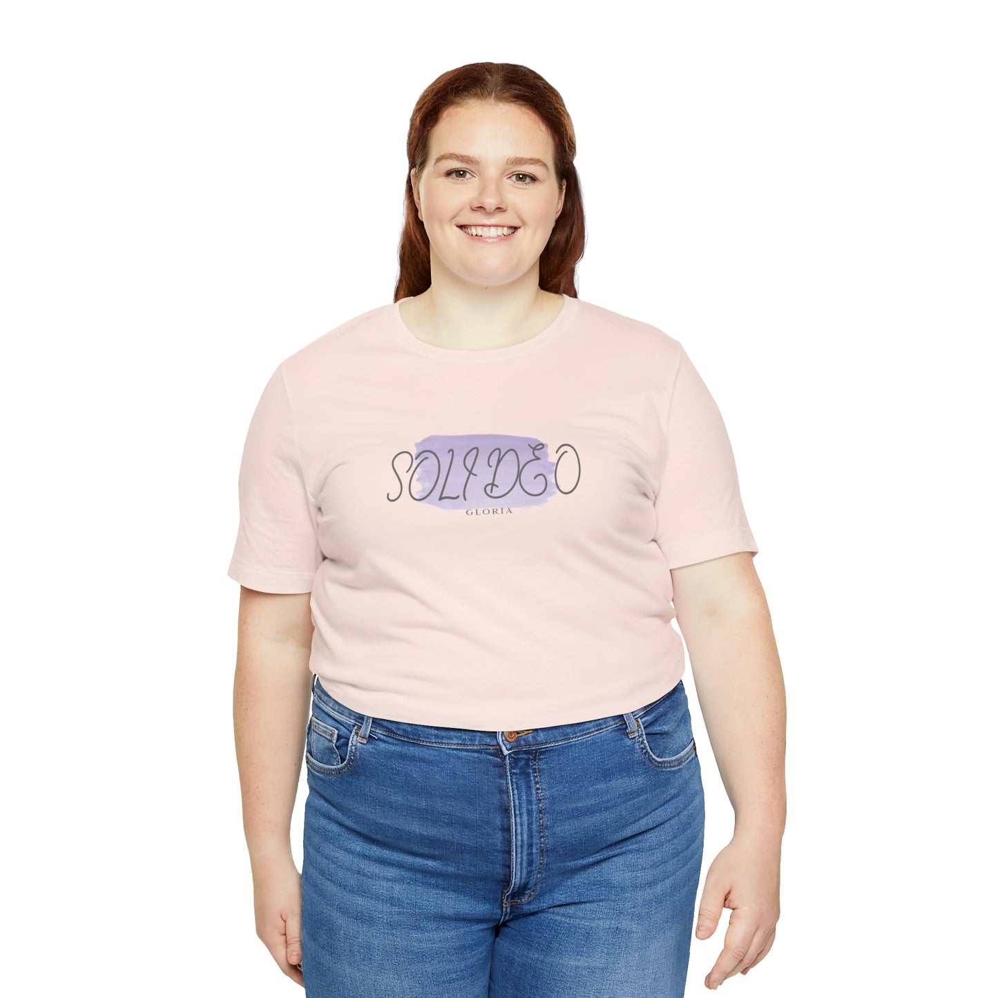 Soli Deo Gloria Purple Paintbrush Unisex Jersey Short Sleeve Tee
