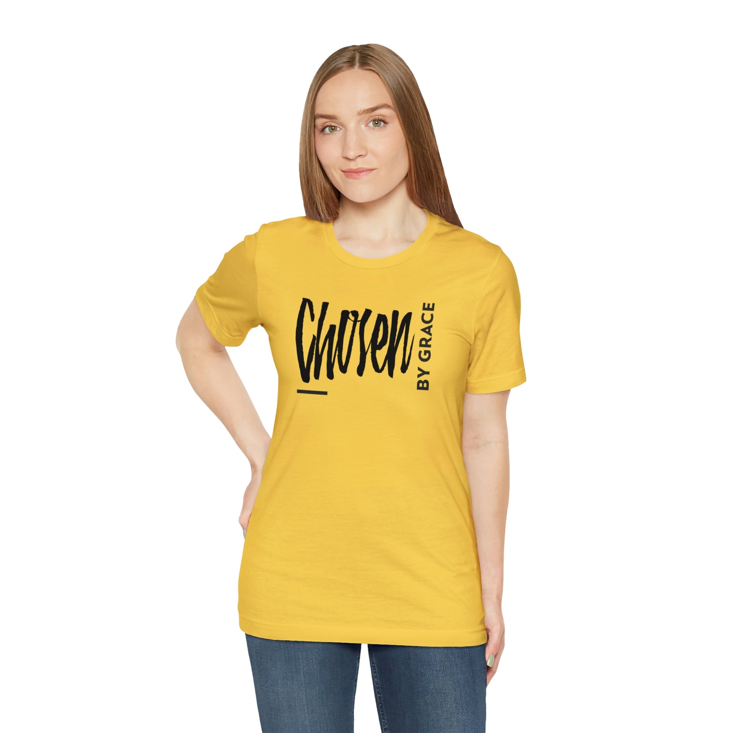 Chosen By Grace Sideways Unisex Jersey Short Sleeve Tee
