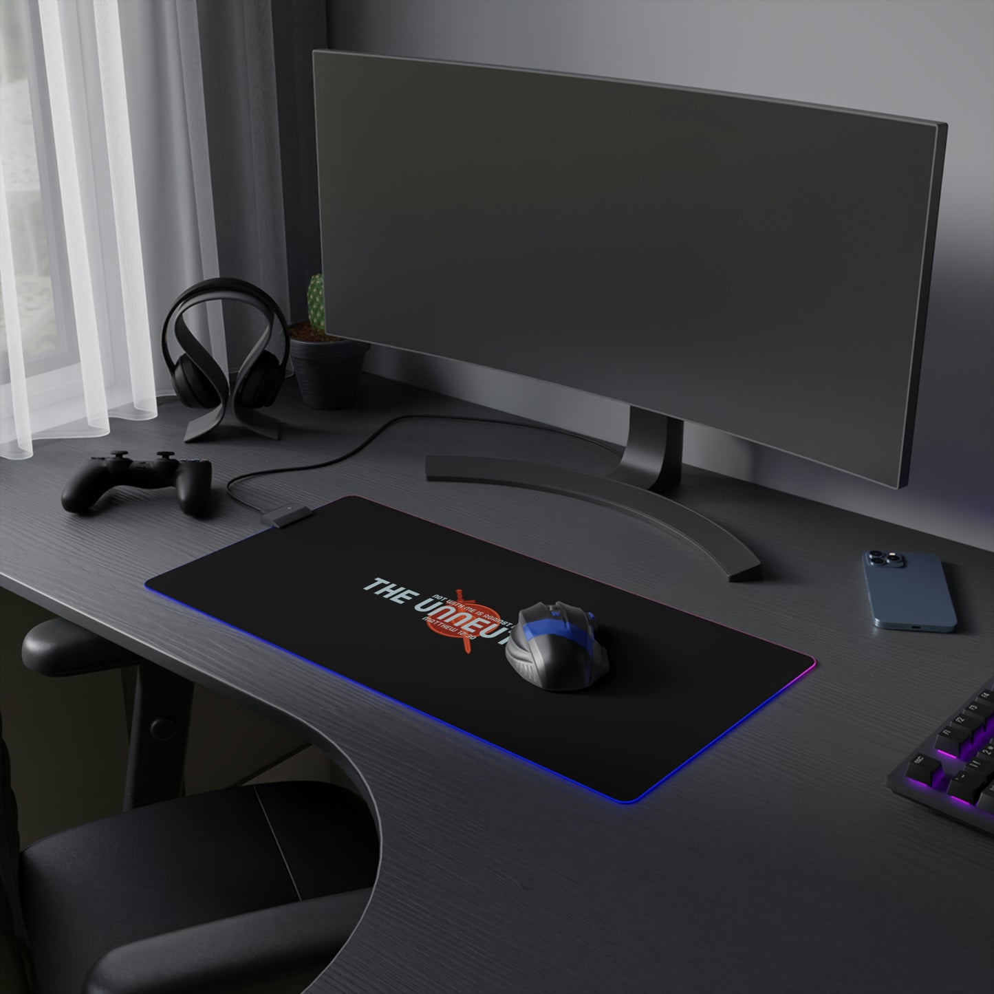 The Unneutral LED Gaming Mouse Pad