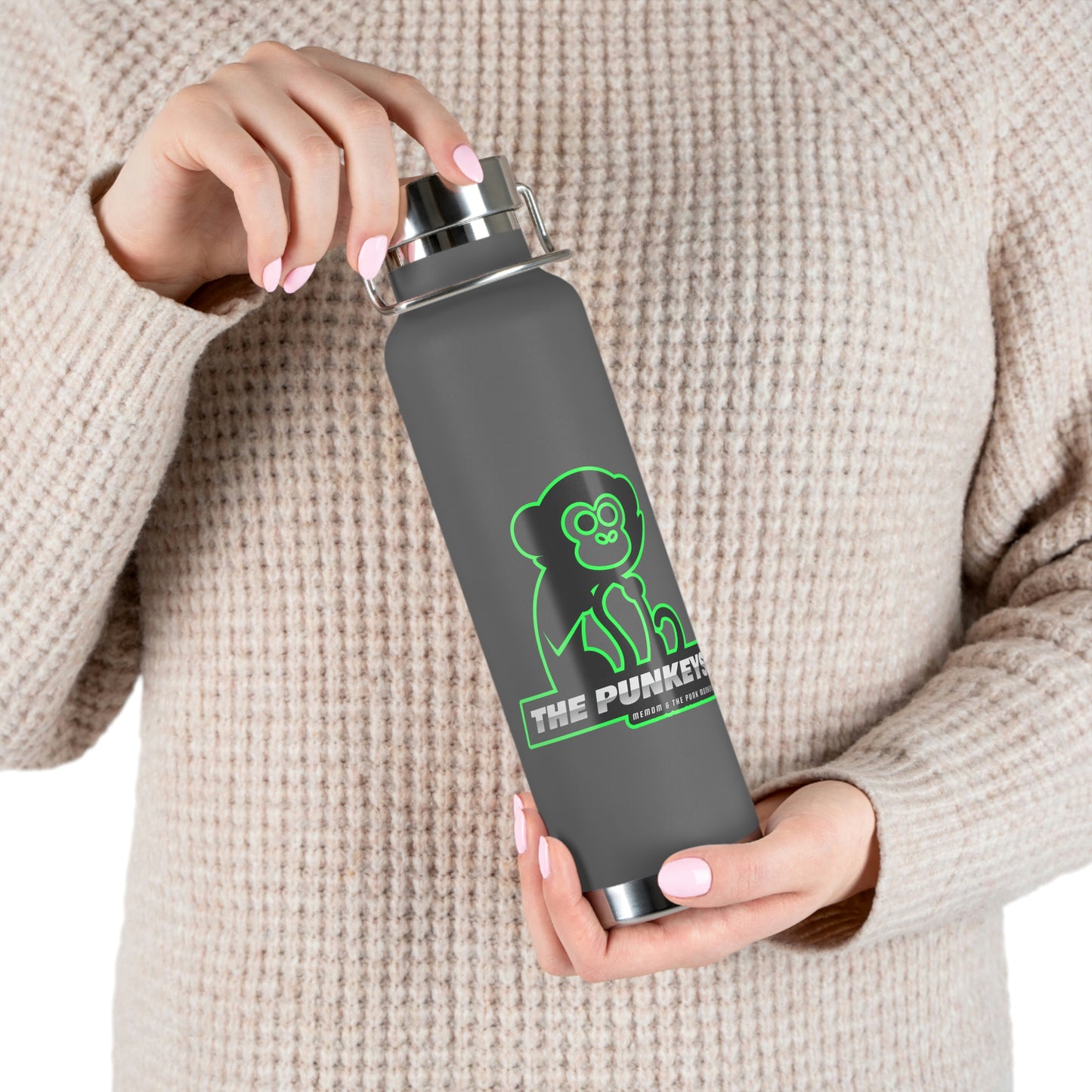 The Punkeys Copper Vacuum Insulated Bottle, 22oz