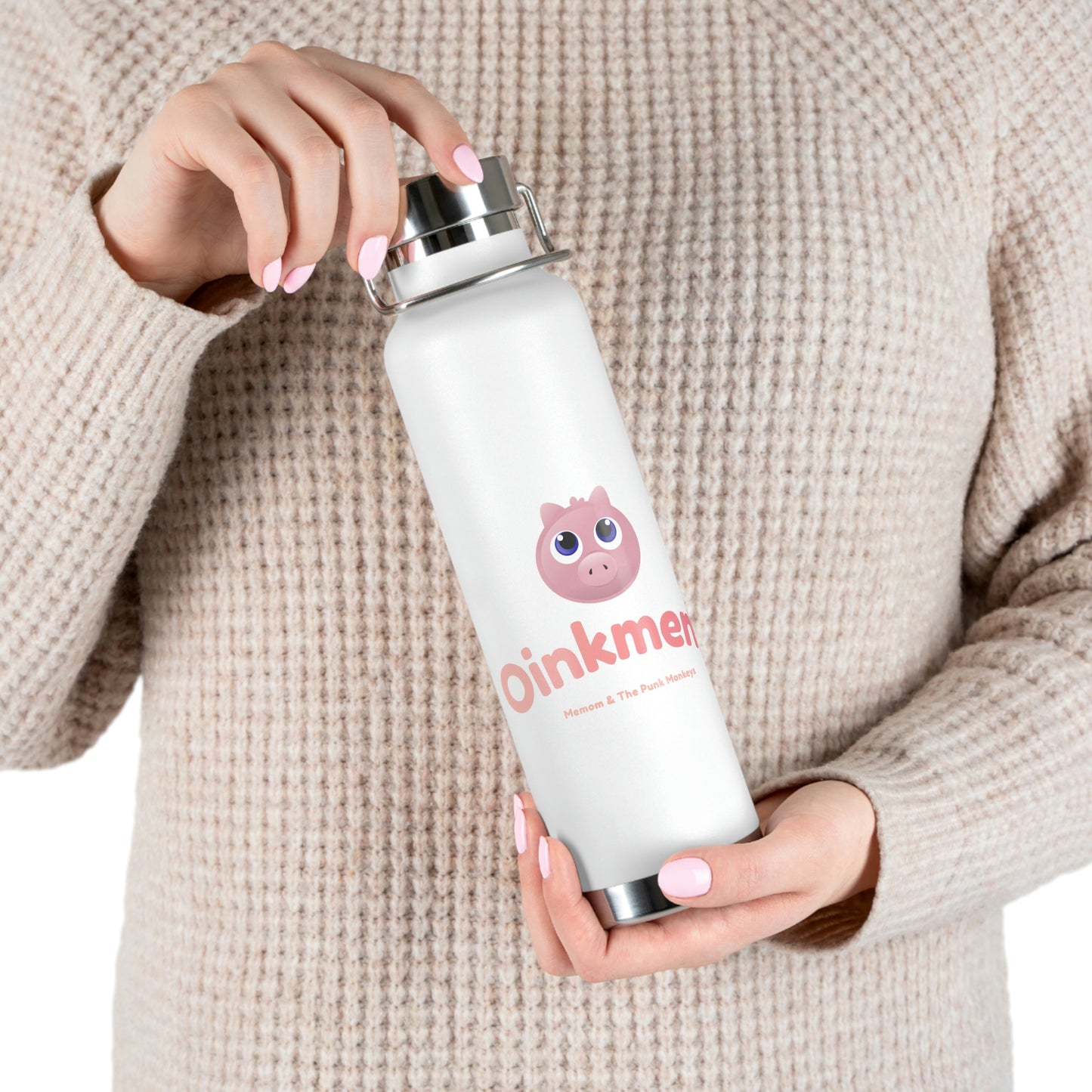 Oinkment Copper Vacuum Insulated Bottle, 22oz