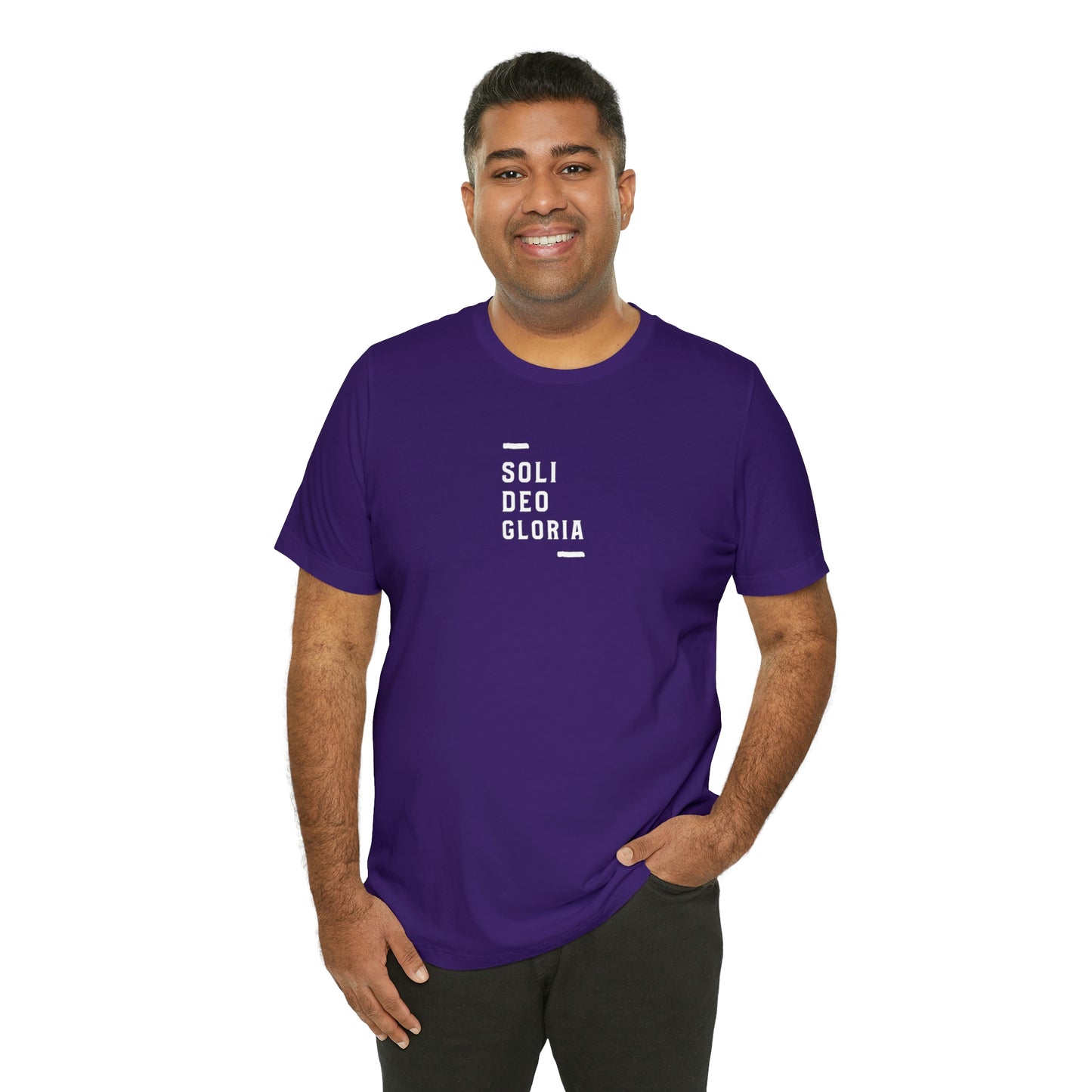 Soli Deo Gloria Simple Classical Unisex Jersey Short Sleeve Tee