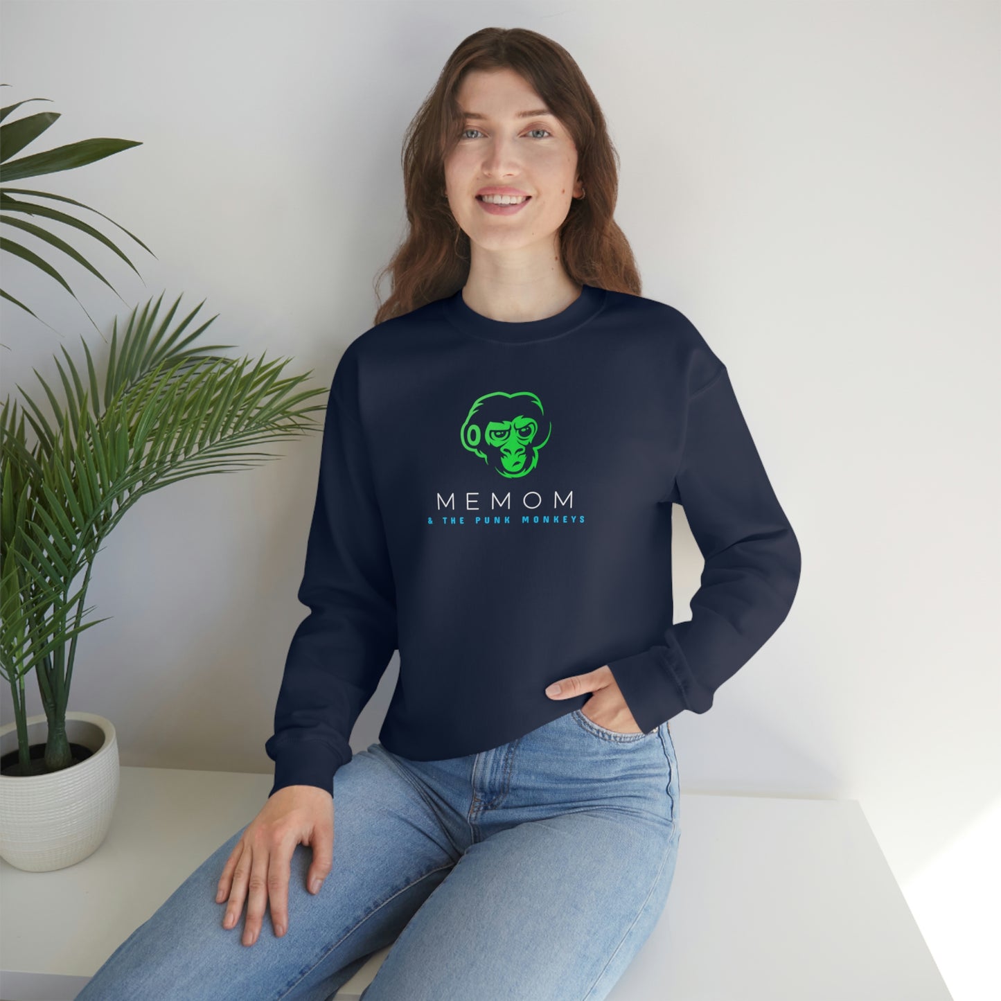 Memom and the Punk Monkeys Unisex Heavy Blend™ Crewneck Sweatshirt