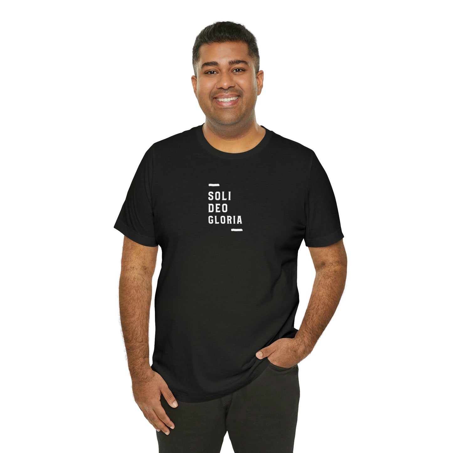 Soli Deo Gloria Simple Classical Unisex Jersey Short Sleeve Tee