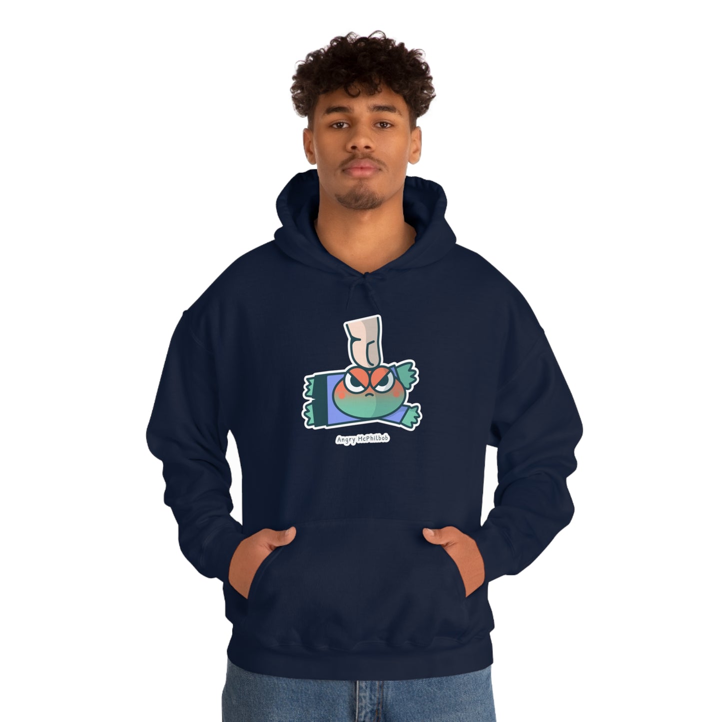Angry McPhilbob Unisex Heavy Blend™ Hooded Sweatshirt