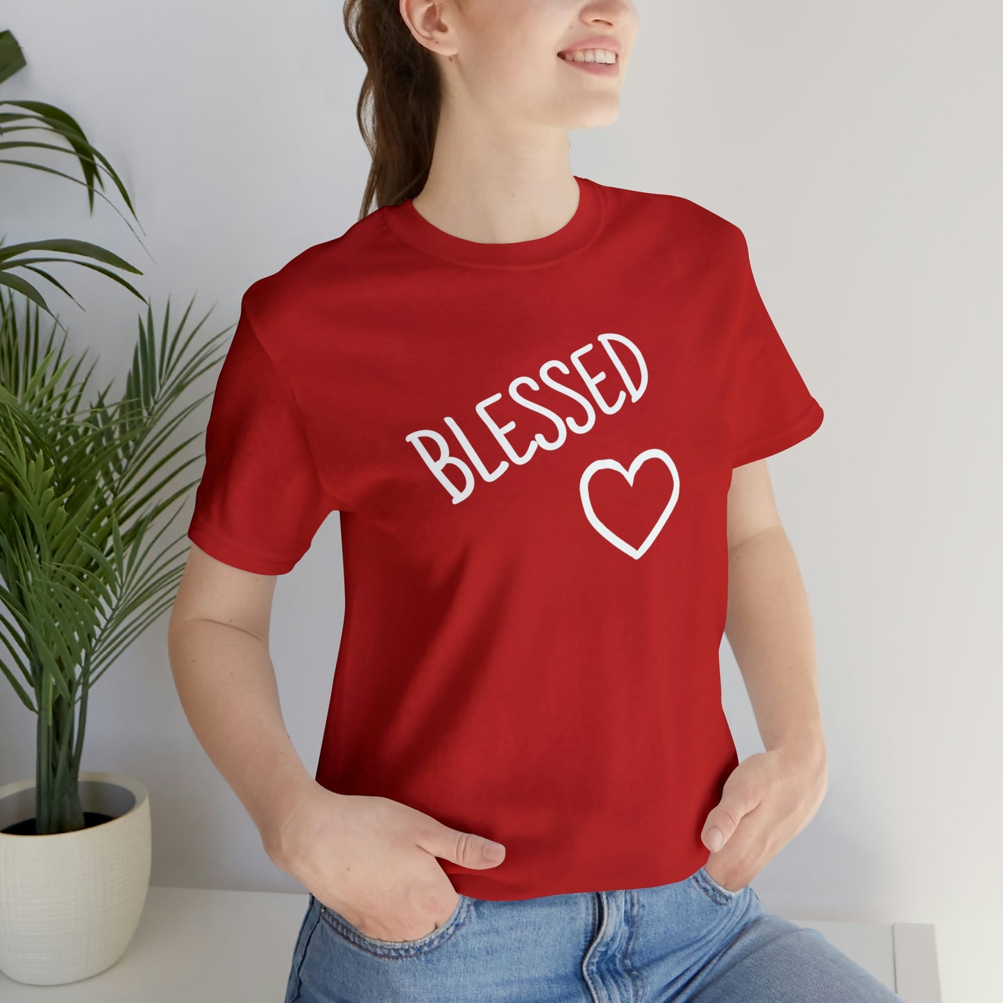 Blessed Heart Unisex Jersey Short Sleeve Tee