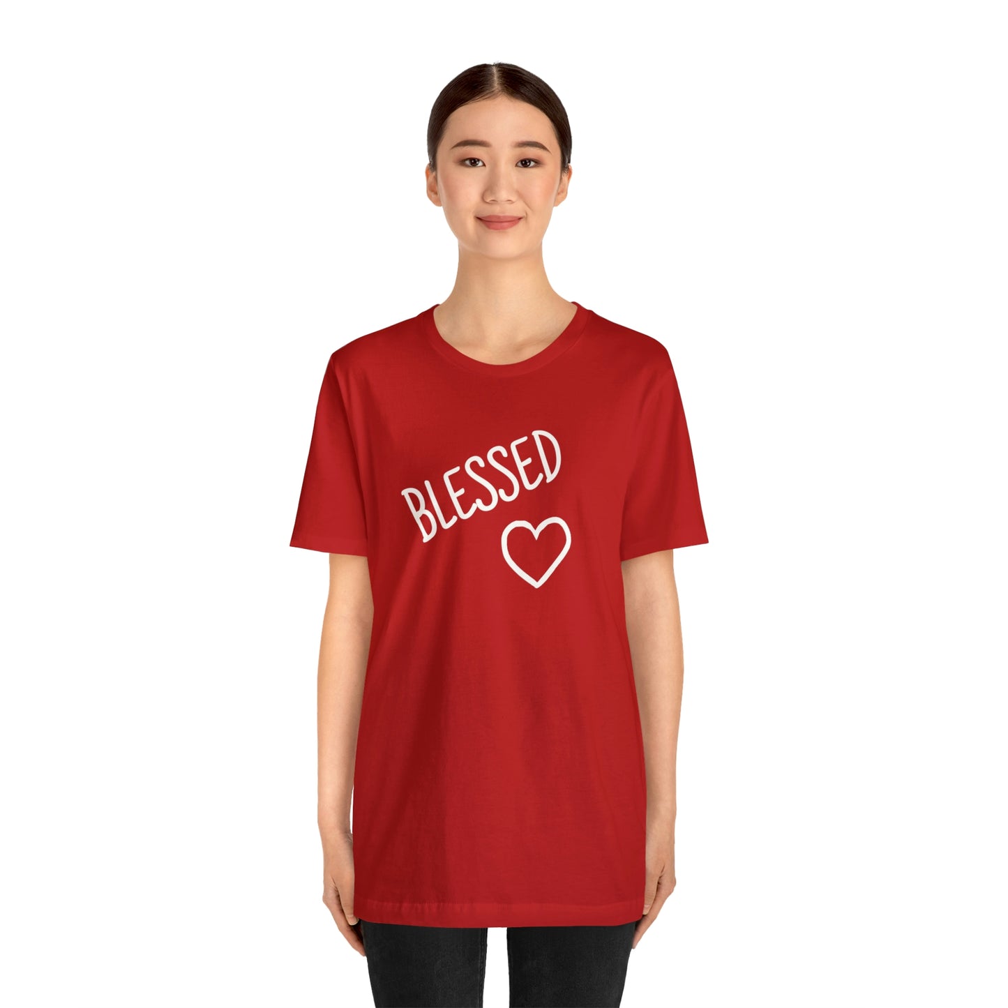 Blessed Heart Unisex Jersey Short Sleeve Tee