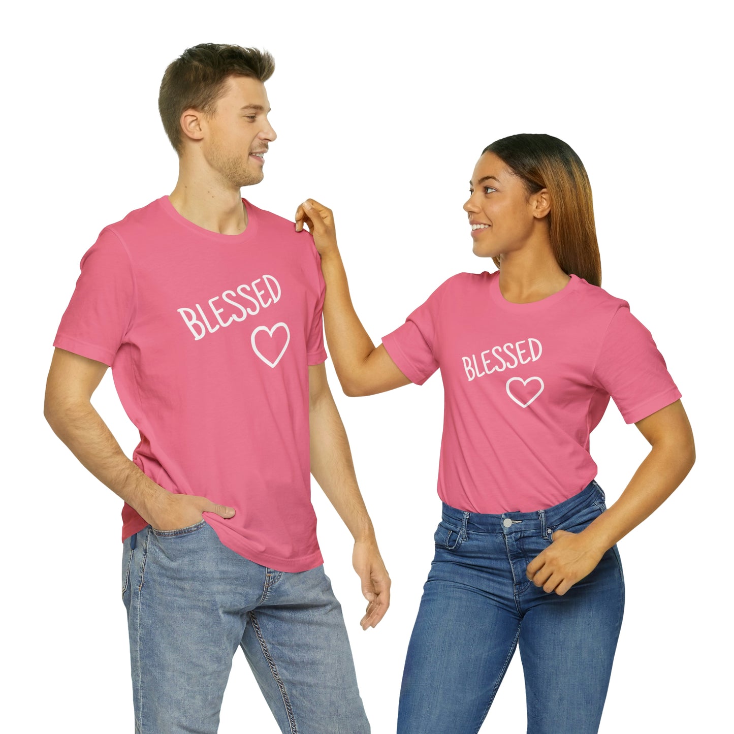 Blessed Heart Unisex Jersey Short Sleeve Tee