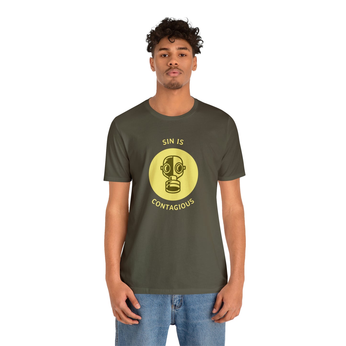 Sin is Contagious Unisex Jersey Short Sleeve Tee