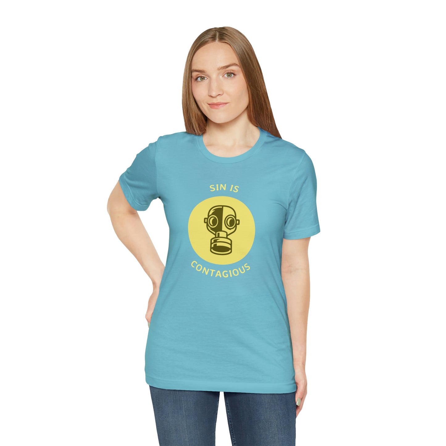 Sin is Contagious Unisex Jersey Short Sleeve Tee