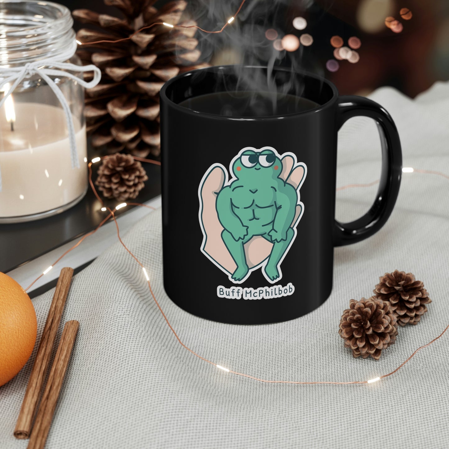 Buff McPhilbob 11oz Black Mug