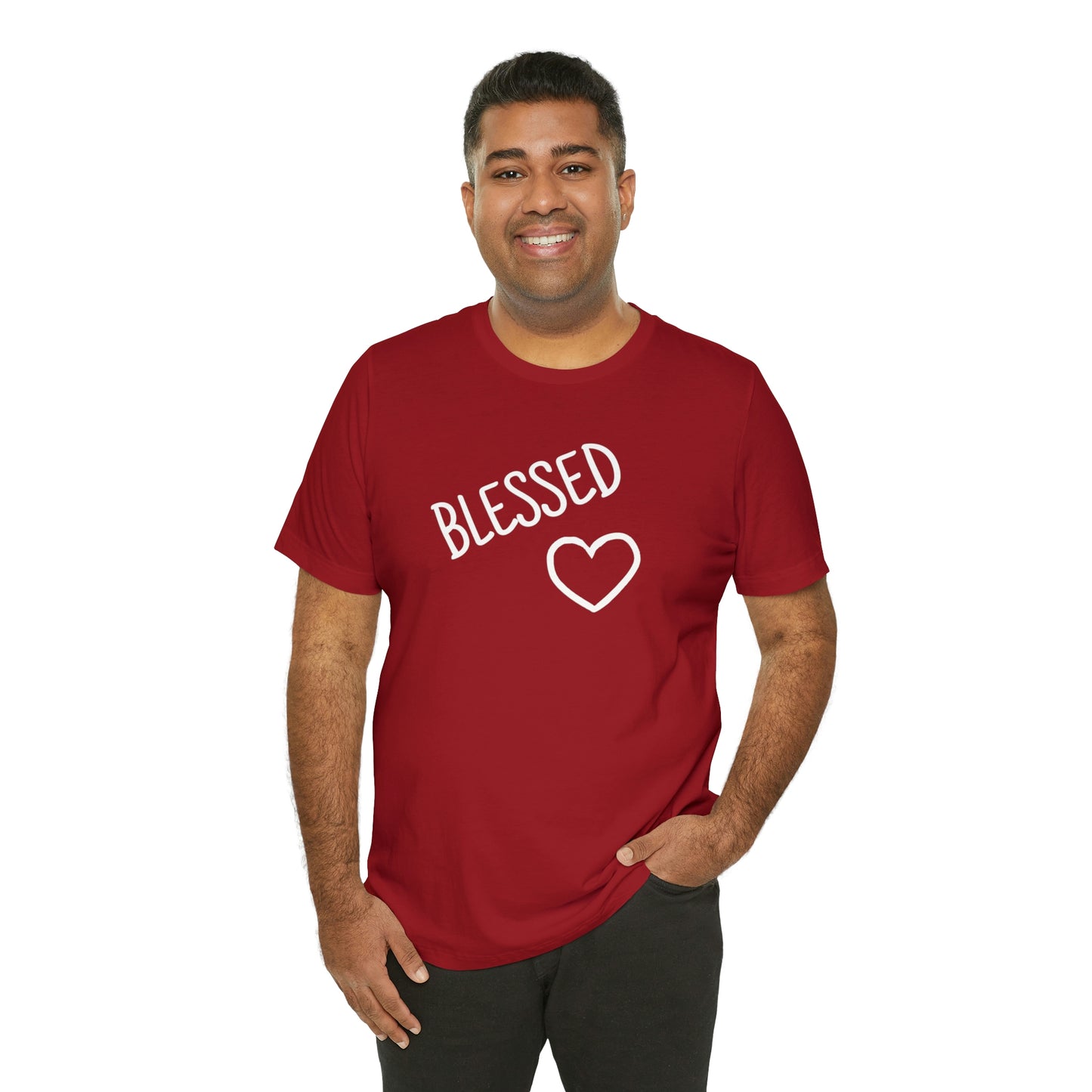 Blessed Heart Unisex Jersey Short Sleeve Tee