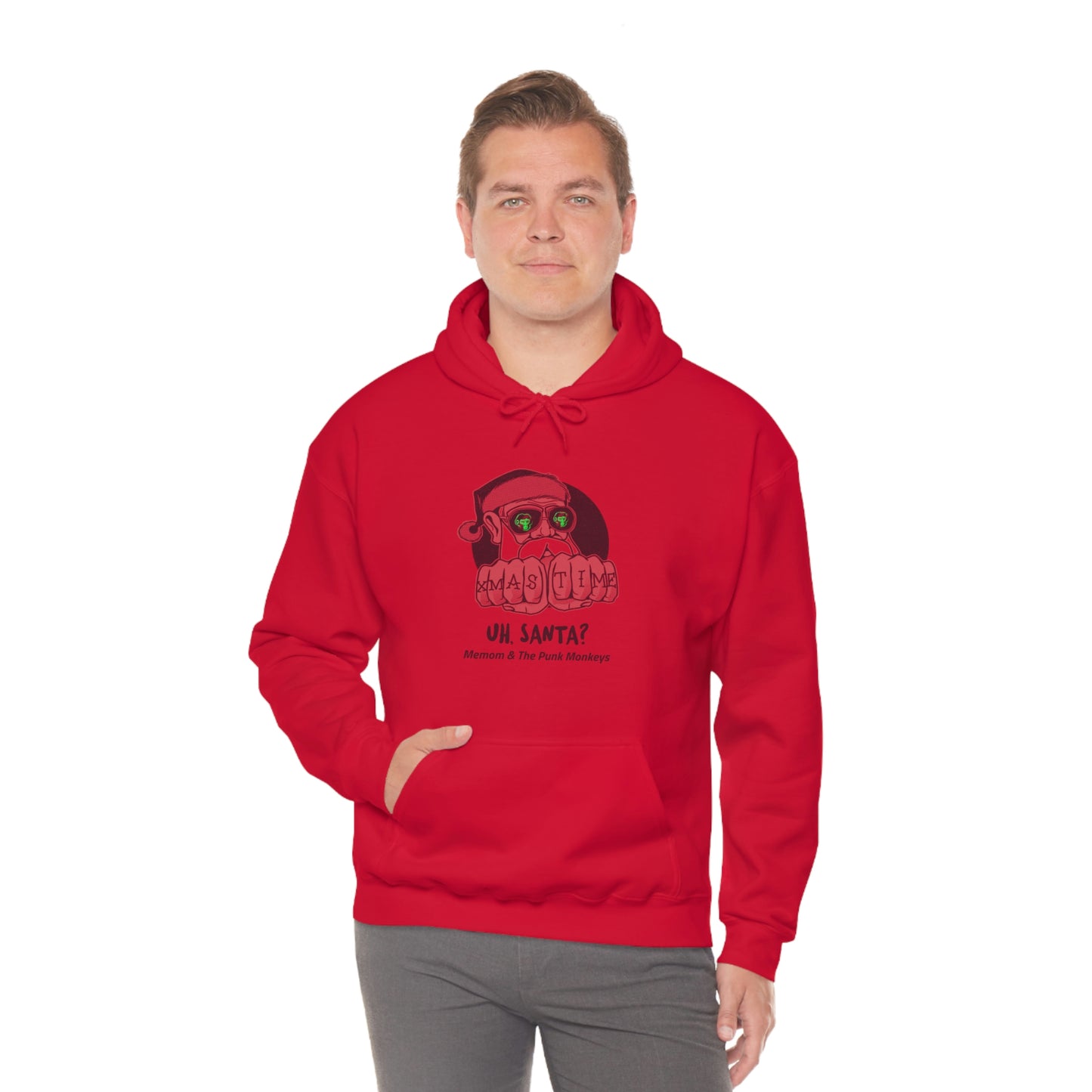 Uh, Santa Unisex Heavy Blend™ Hooded Sweatshirt