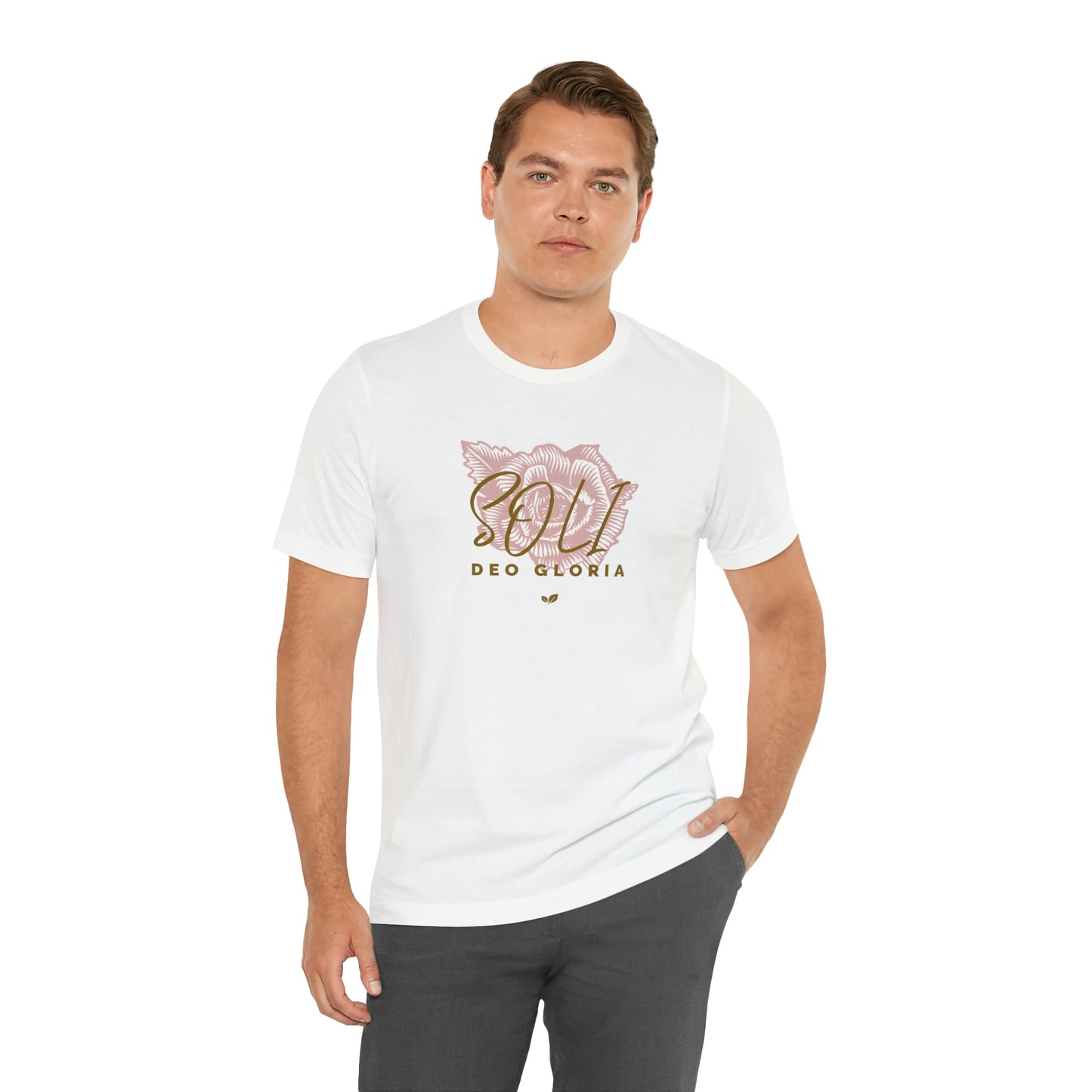 Soli Deo Gloria Rose Unisex Jersey Short Sleeve Tee