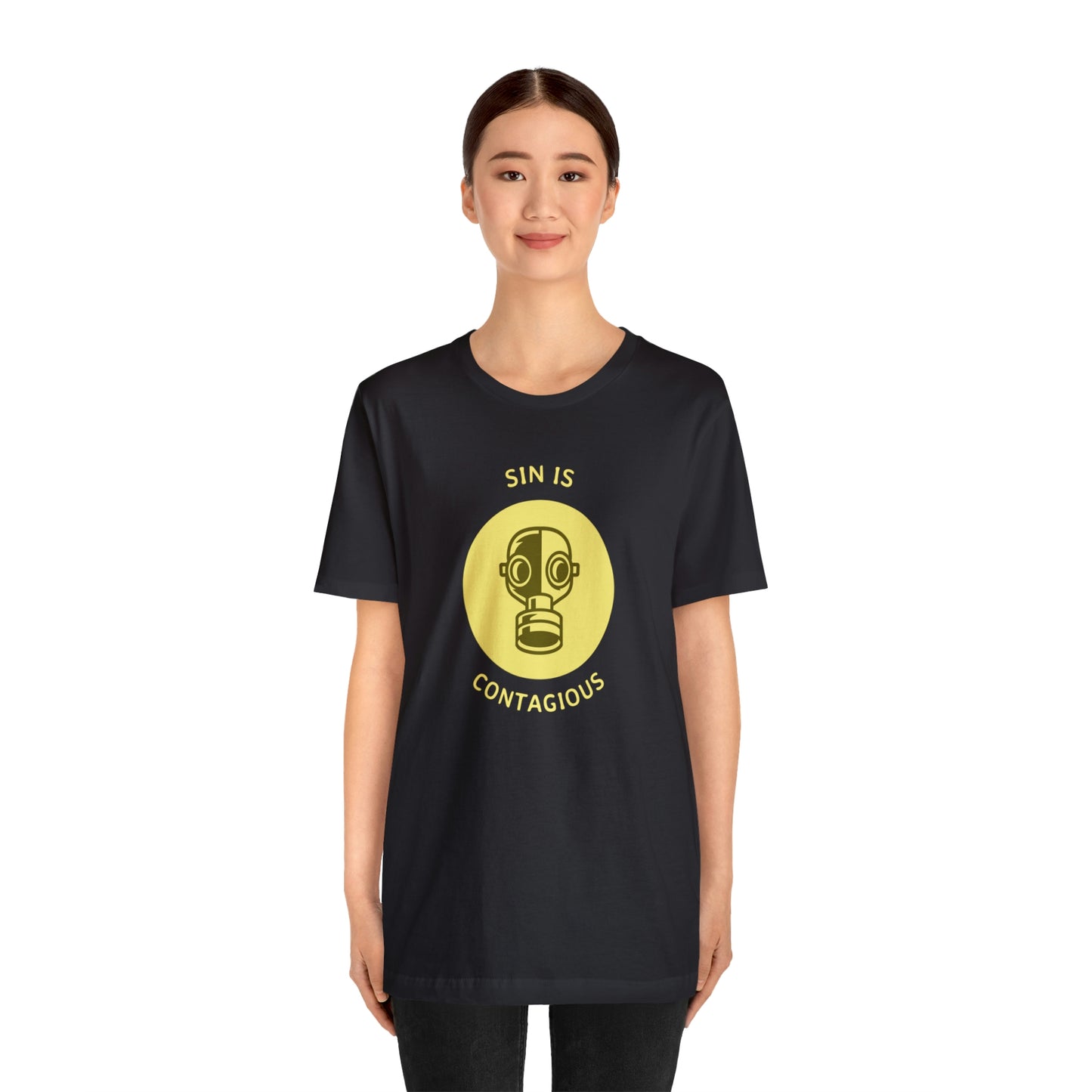 Sin is Contagious Unisex Jersey Short Sleeve Tee
