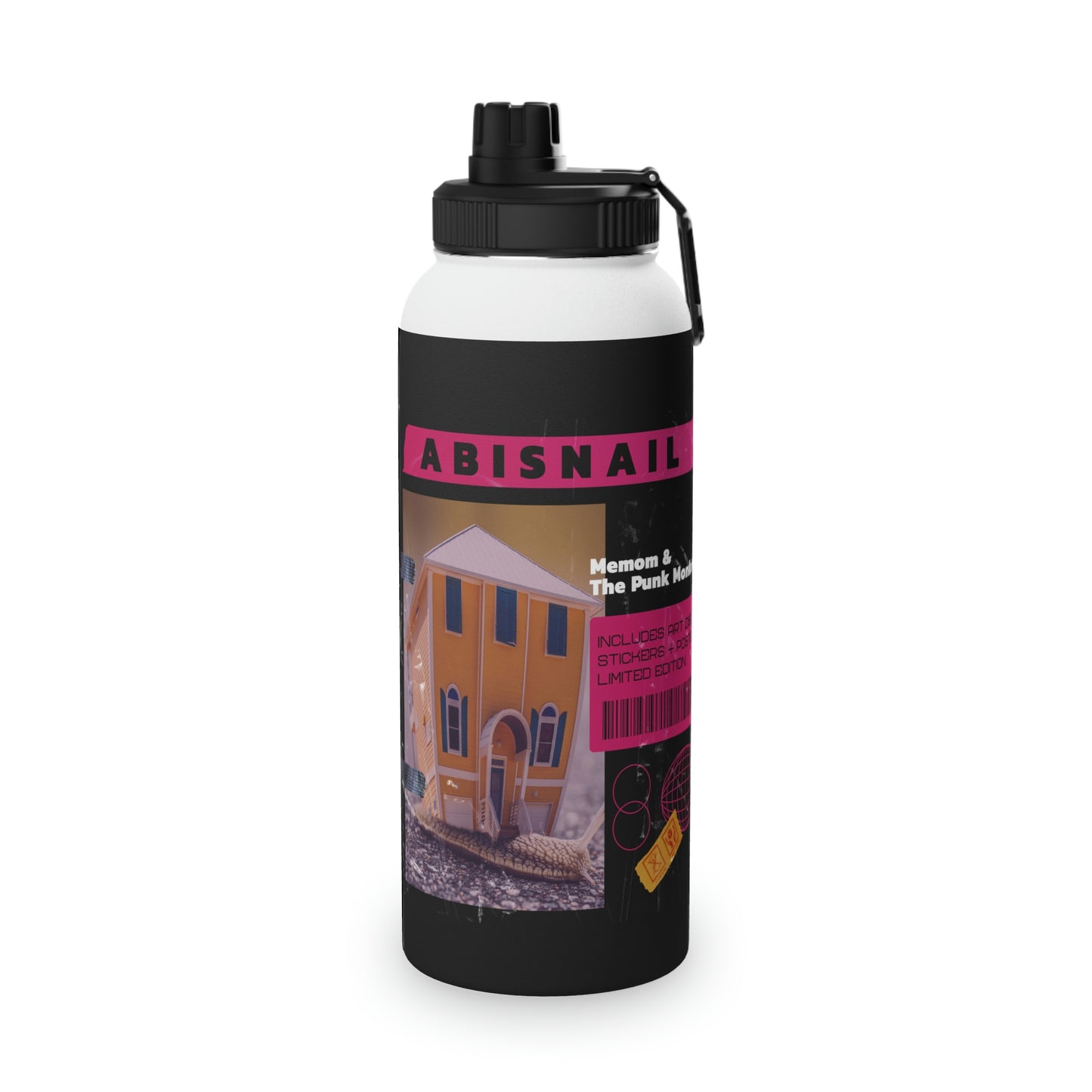 Abisnail Stainless Steel Water Bottle, Sports Lid