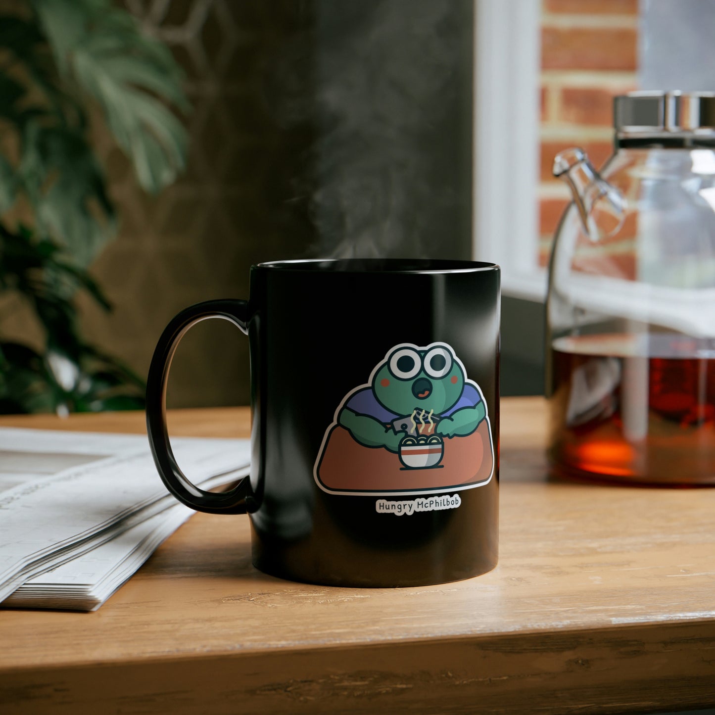 Hungry McPhilbob 11oz Black Mug