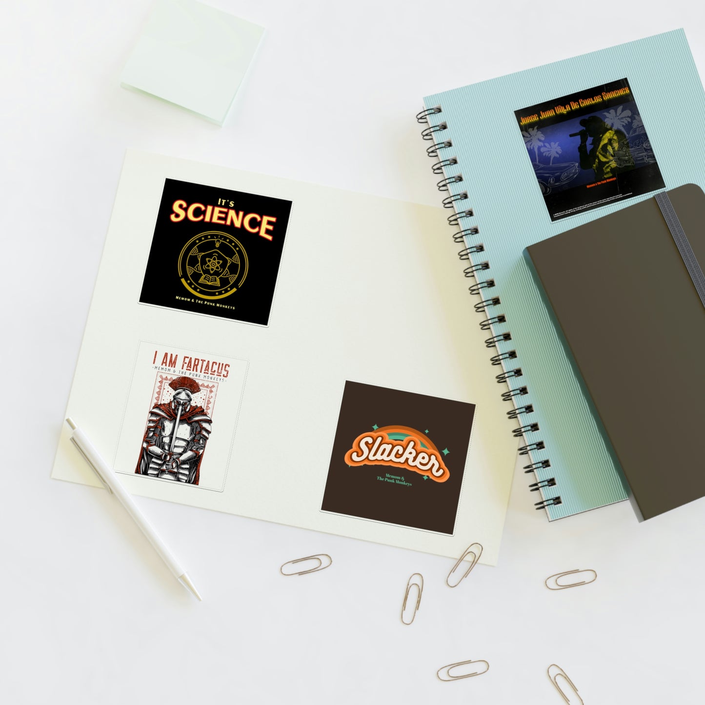 Memom & The Punk Monkeys Sticker Sheets Vol. 4