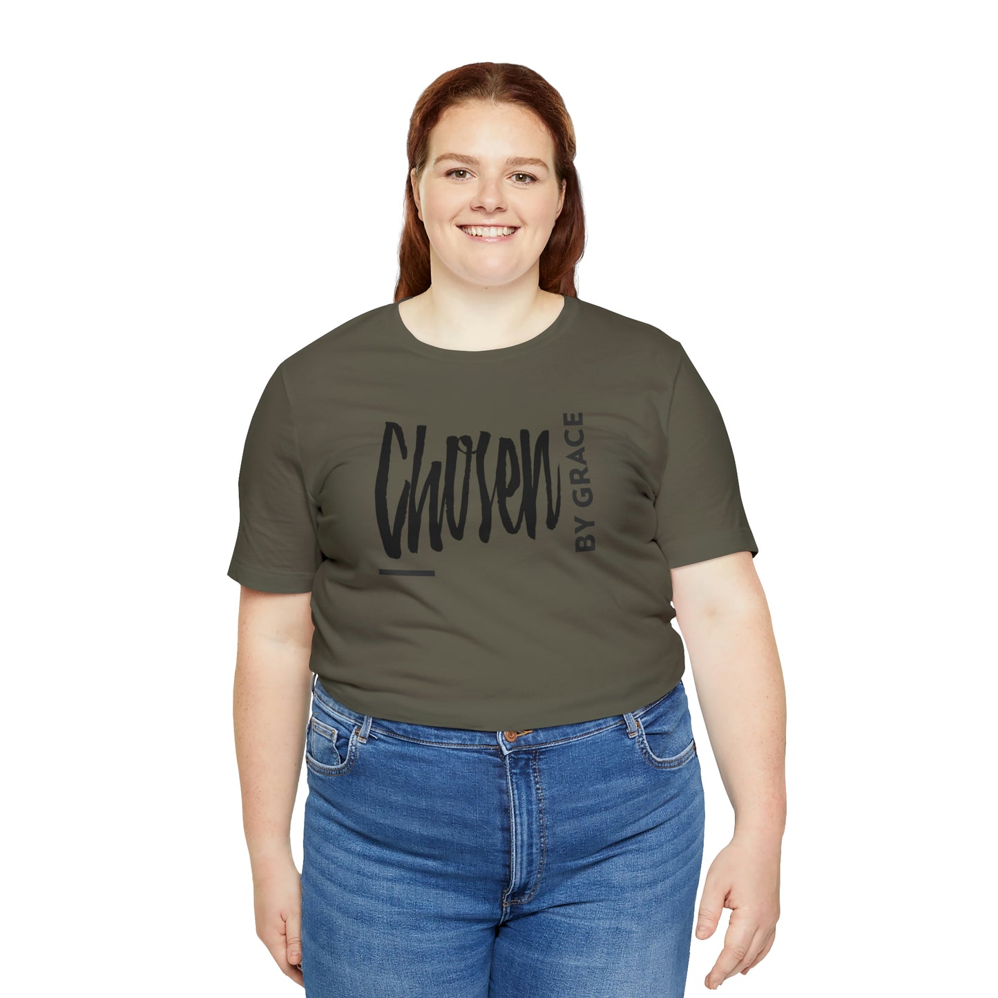 Chosen By Grace Sideways Unisex Jersey Short Sleeve Tee