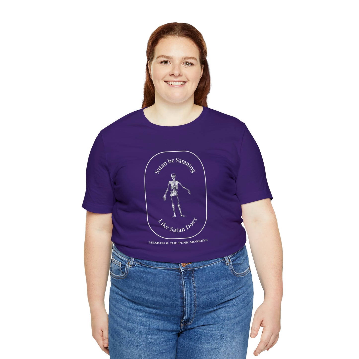 Satan Be Sataning Like Satan Does, Unisex Jersey Short Sleeve Tee
