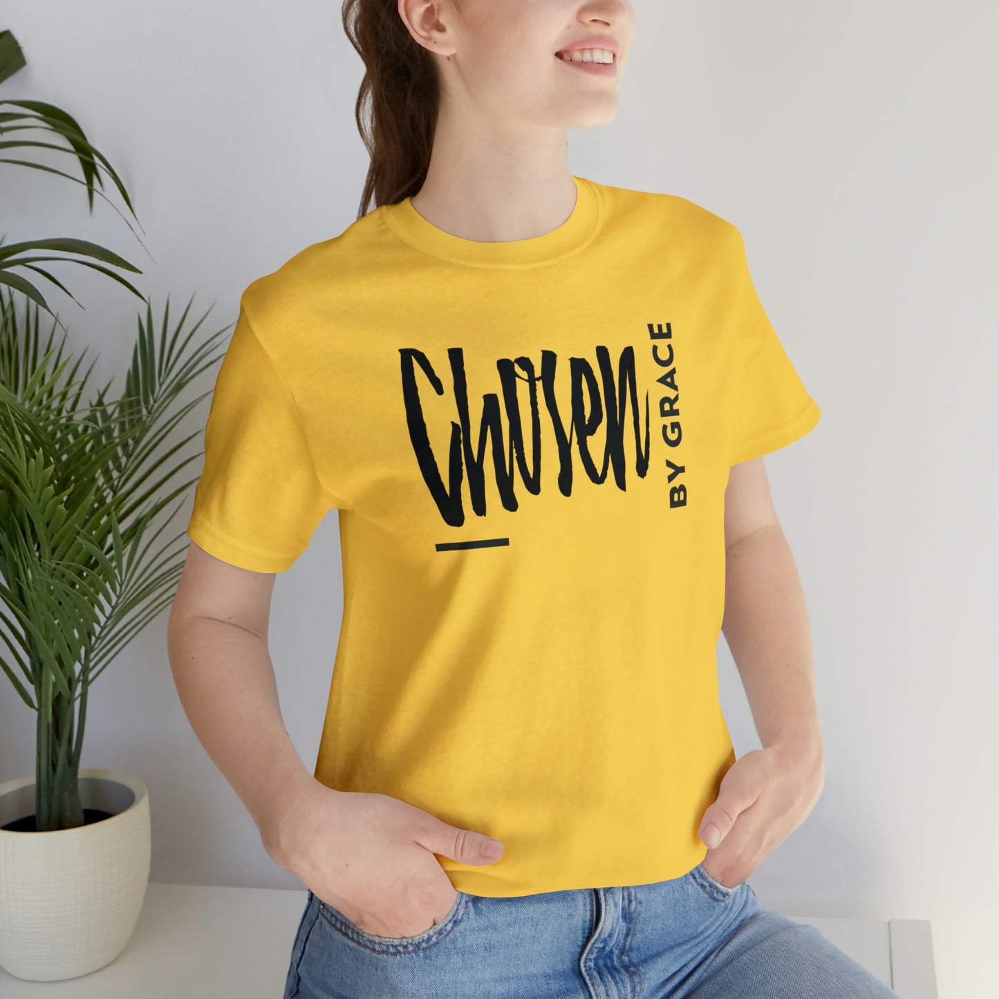 Chosen By Grace Sideways Unisex Jersey Short Sleeve Tee