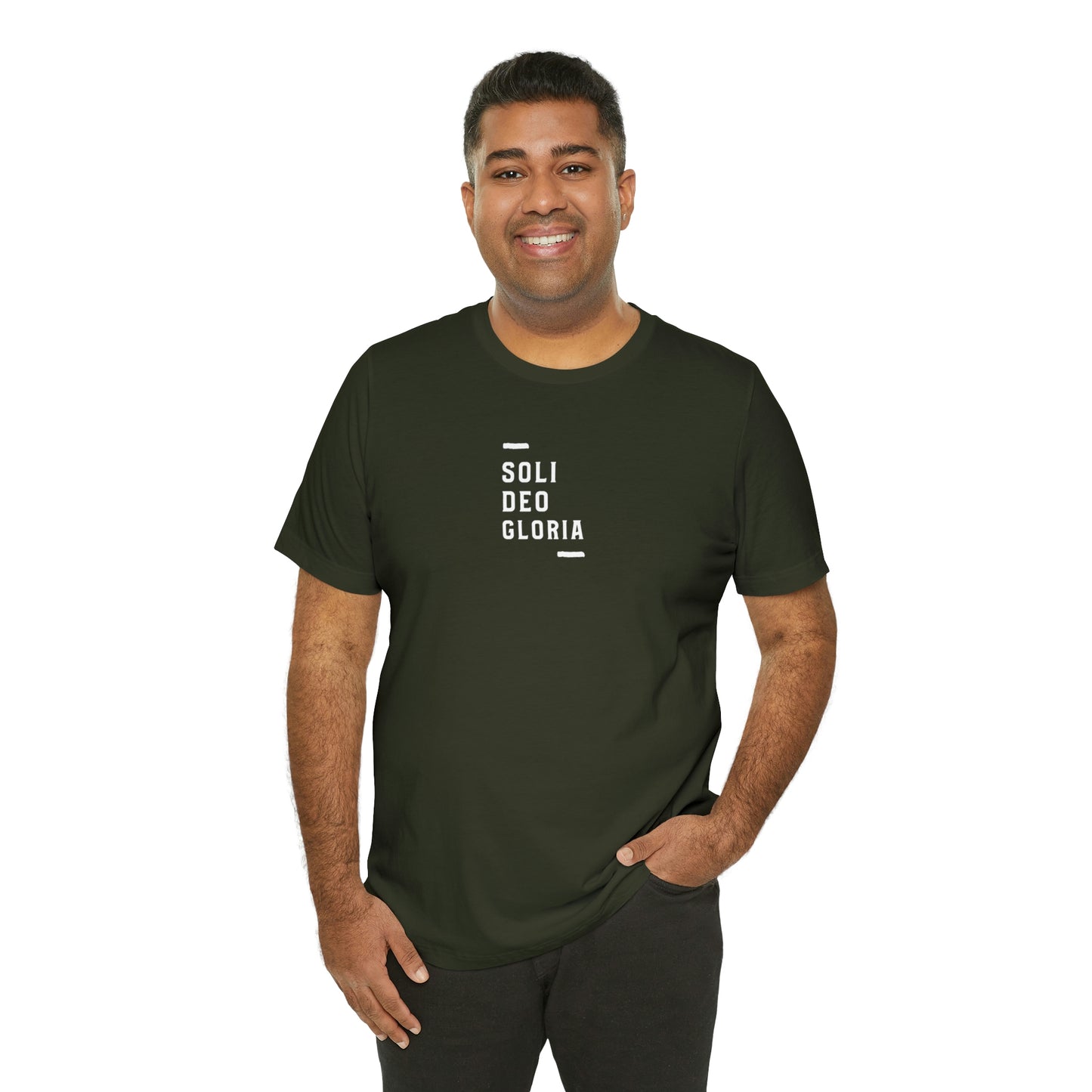 Soli Deo Gloria Simple Classical Unisex Jersey Short Sleeve Tee