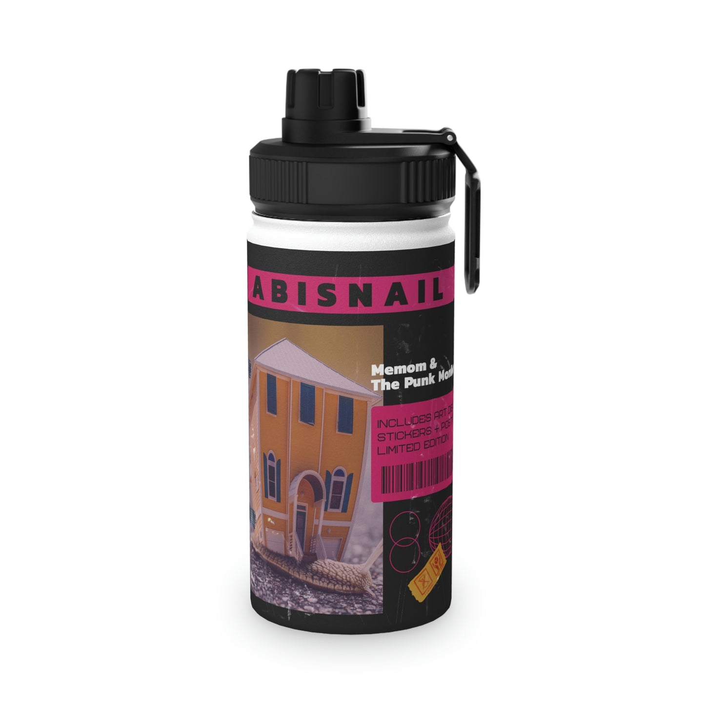 Abisnail Stainless Steel Water Bottle, Sports Lid