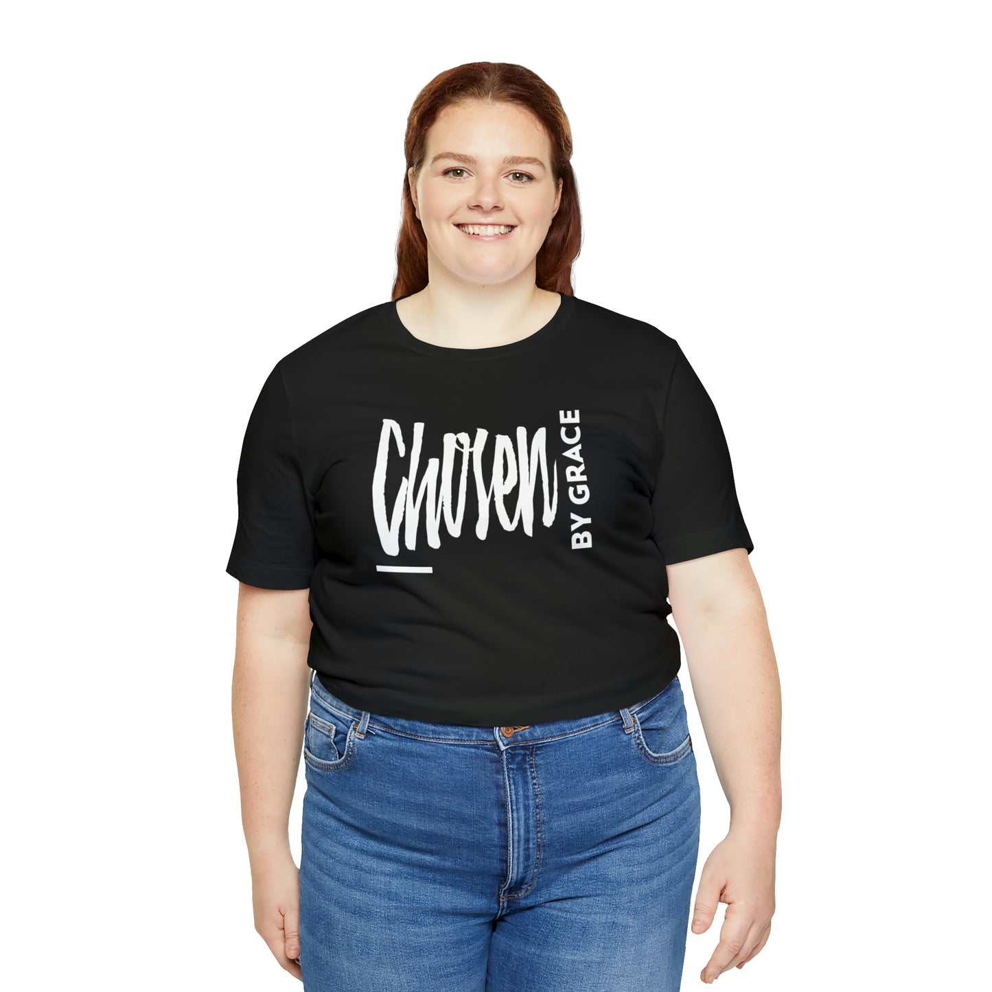 Chosen By Grace Sideways Unisex Jersey Short Sleeve Tee