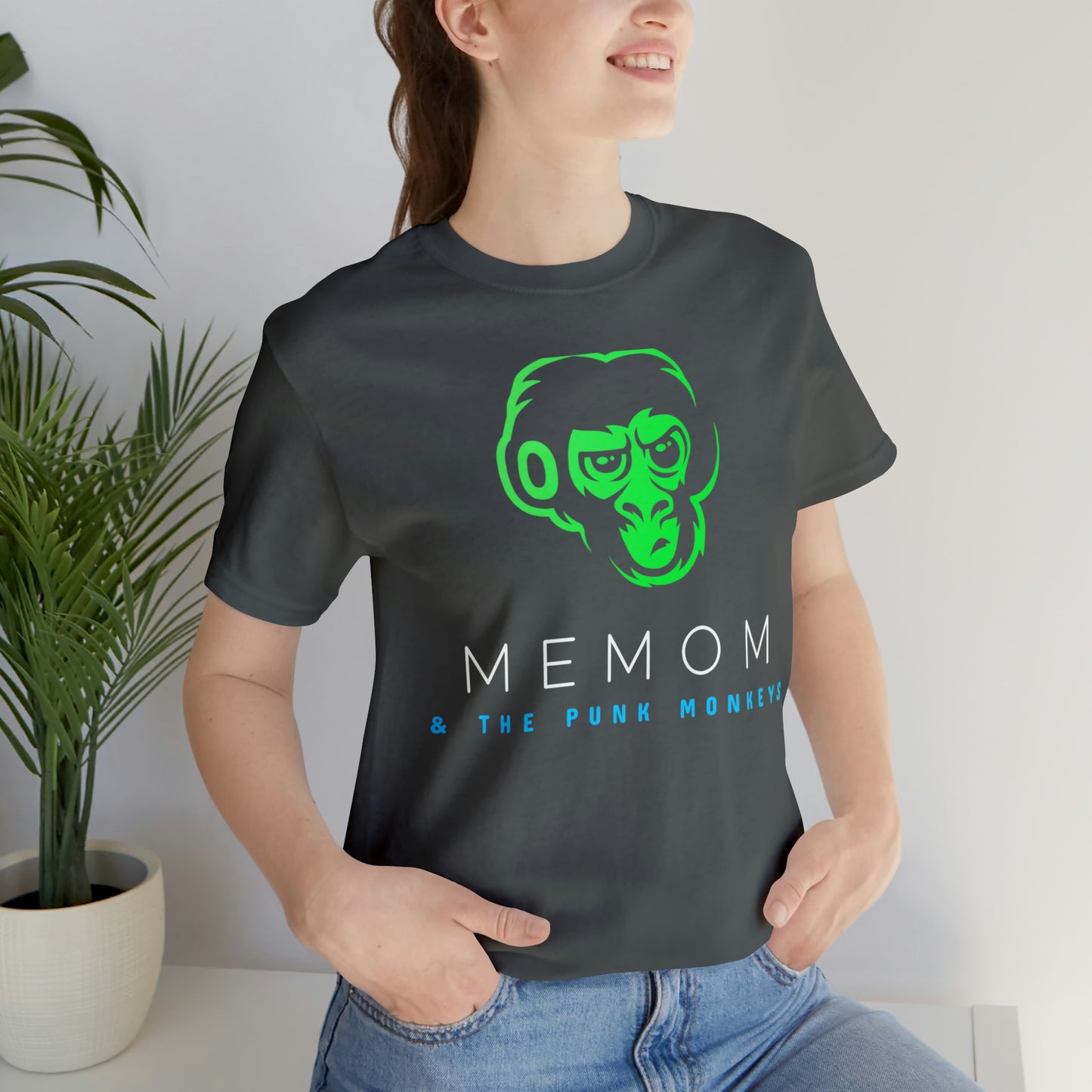 Memom and the Punk Monkeys Logo Unisex Jersey Short Sleeve Tee