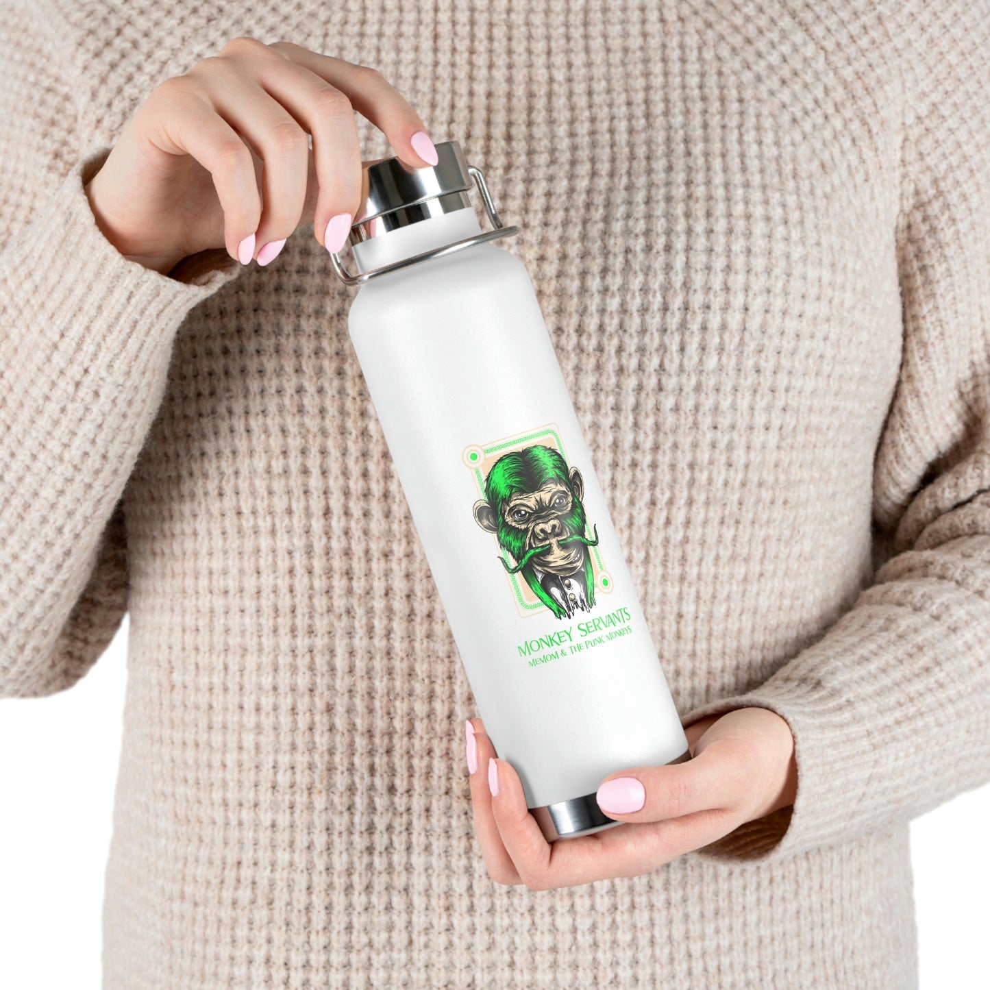 Monkey Servants 22oz Vacuum Insulated Bottle
