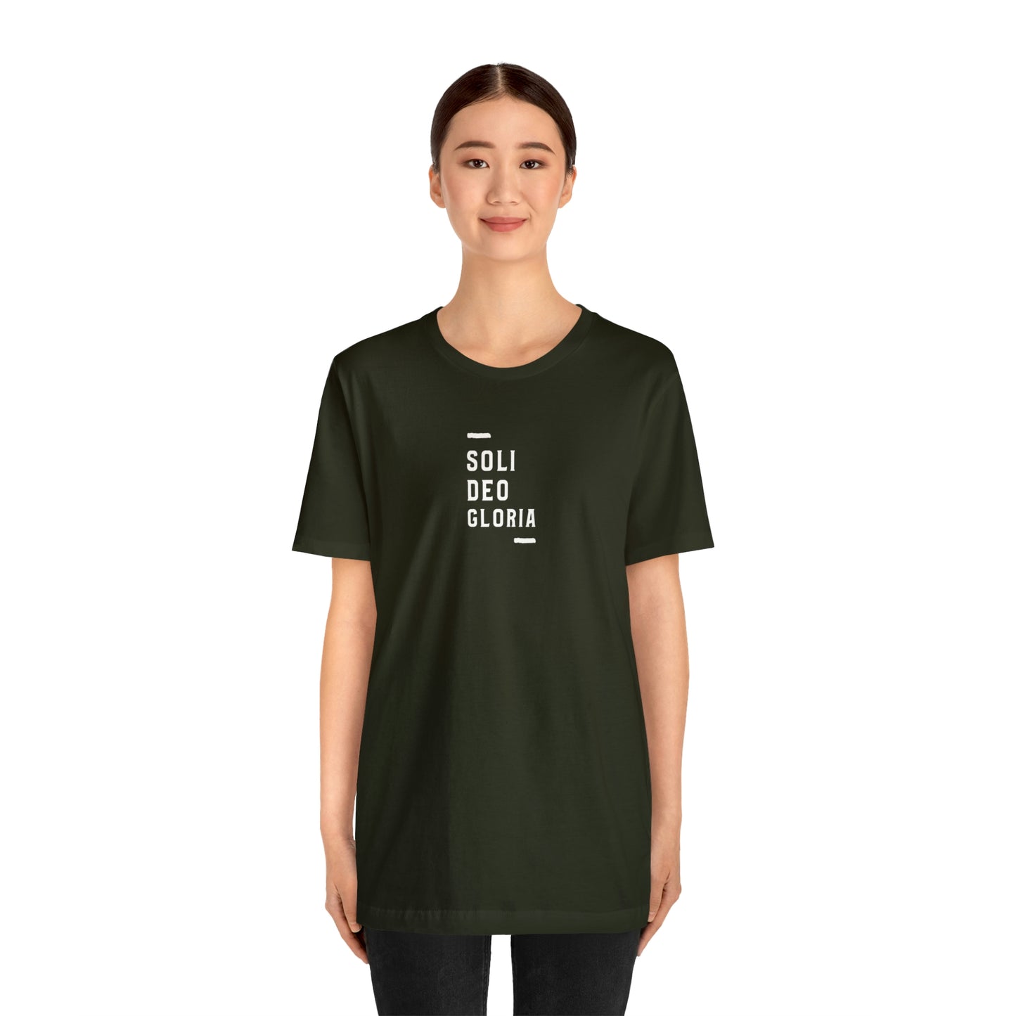 Soli Deo Gloria Simple Classical Unisex Jersey Short Sleeve Tee