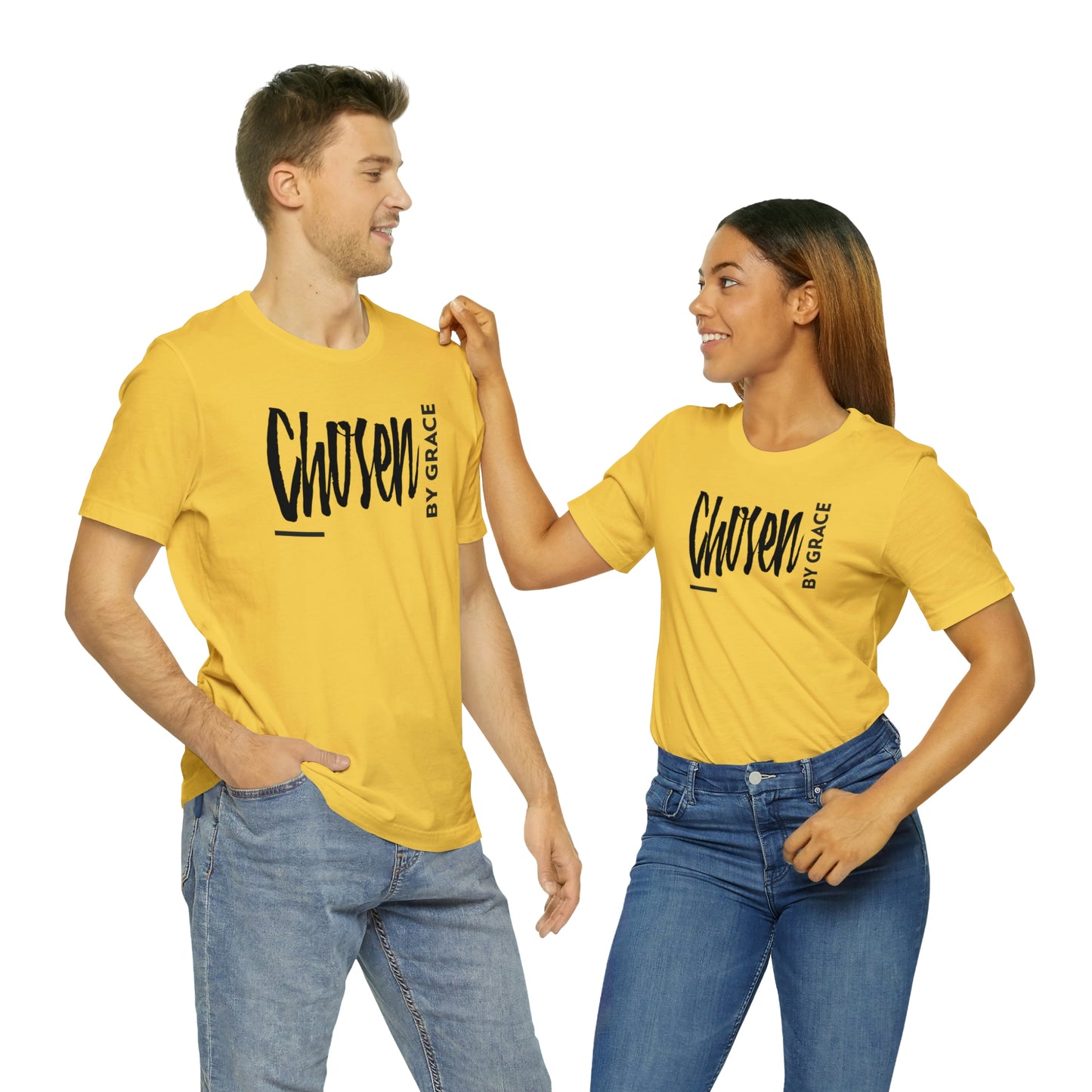 Chosen By Grace Sideways Unisex Jersey Short Sleeve Tee