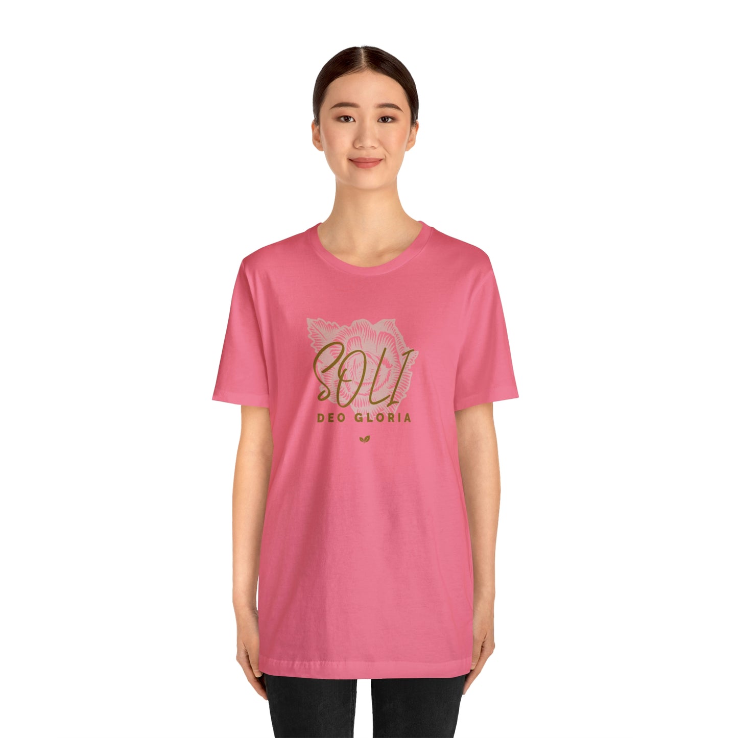 Soli Deo Gloria Rose Unisex Jersey Short Sleeve Tee