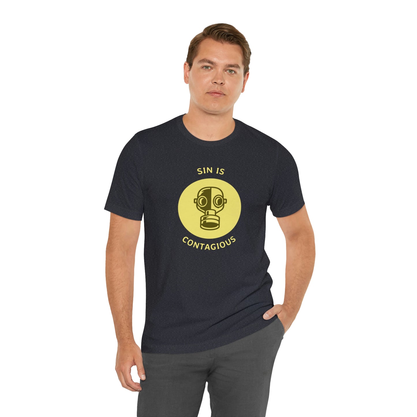 Sin is Contagious Unisex Jersey Short Sleeve Tee