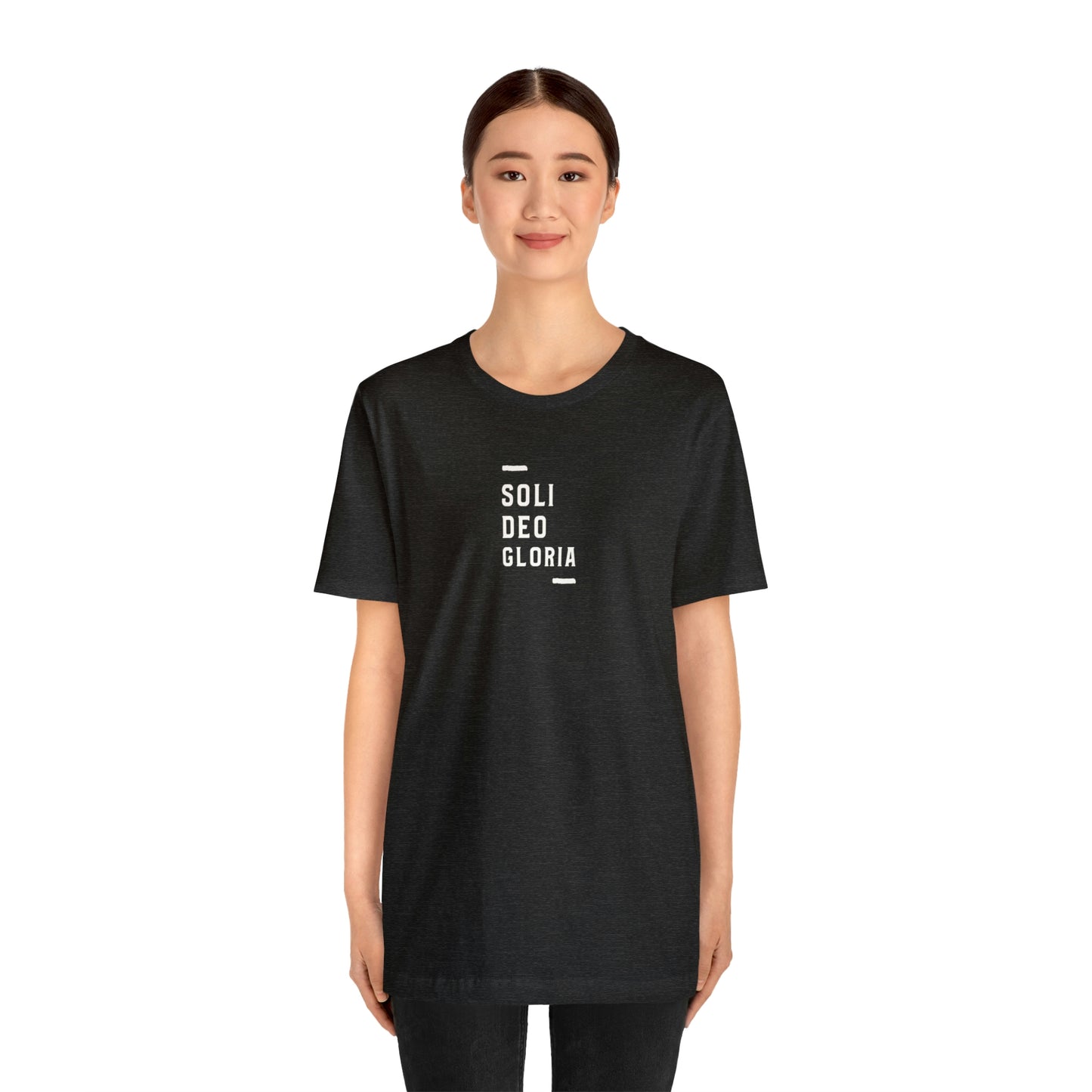 Soli Deo Gloria Simple Classical Unisex Jersey Short Sleeve Tee