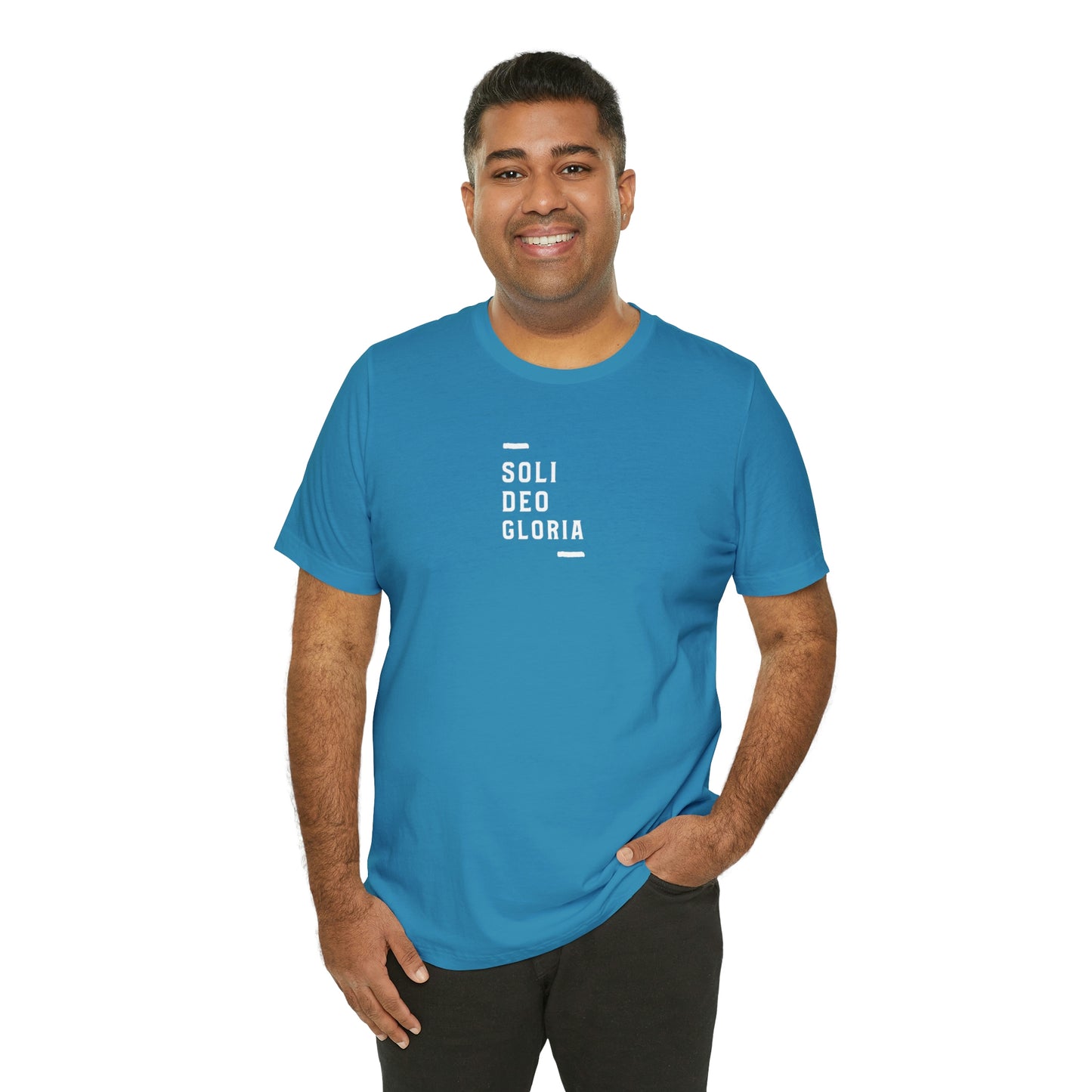 Soli Deo Gloria Simple Classical Unisex Jersey Short Sleeve Tee