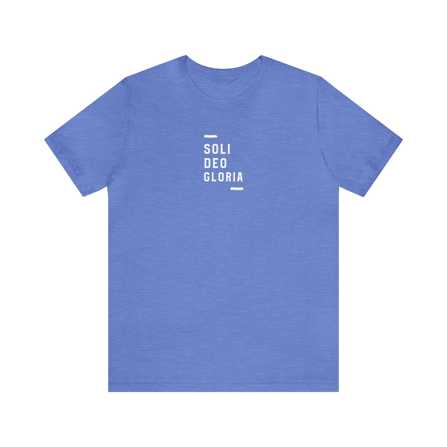 Soli Deo Gloria Simple Classical Unisex Jersey Short Sleeve Tee