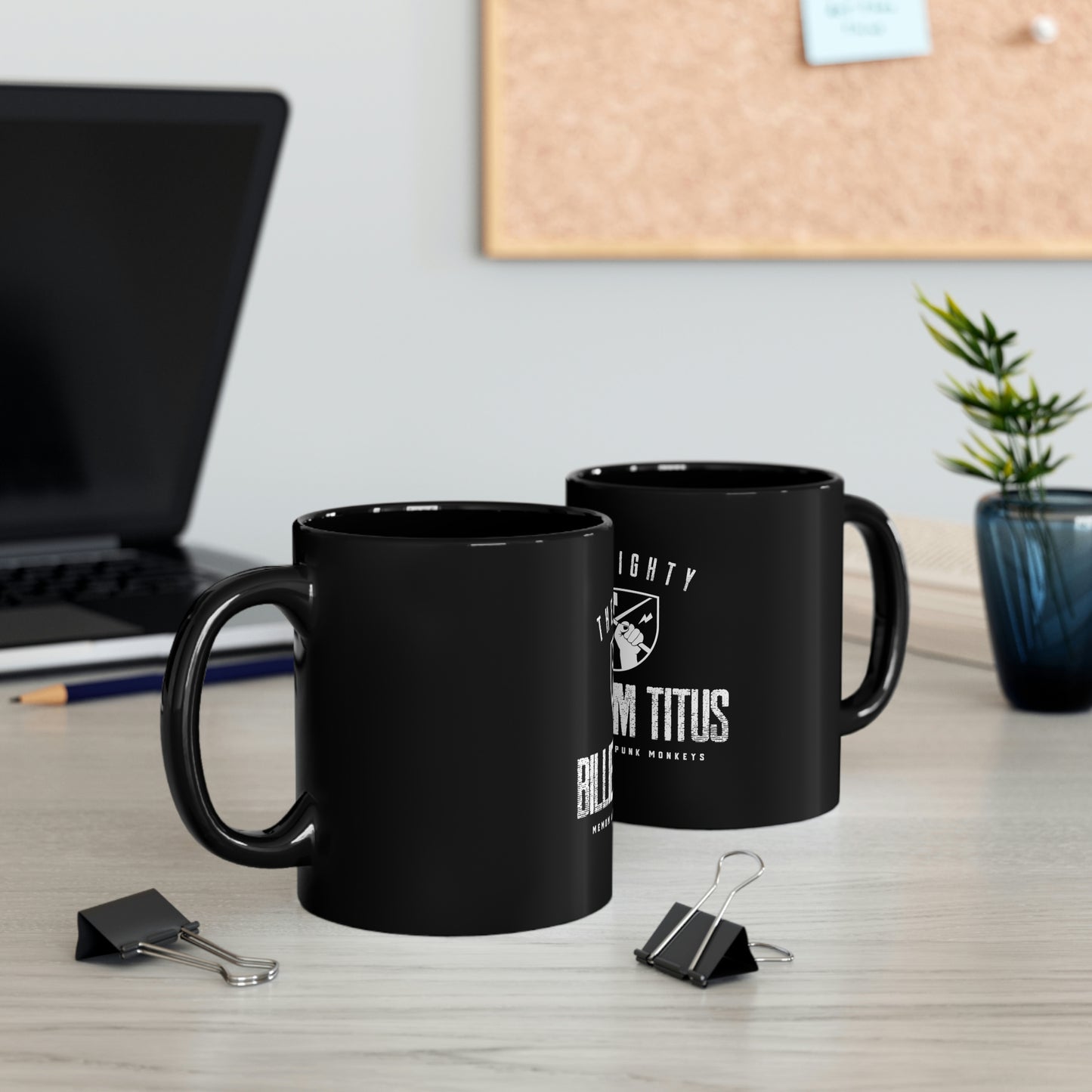 Billie Jim Titus 11oz Black Mug