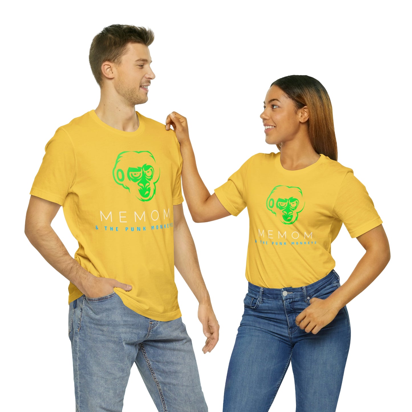 Memom and the Punk Monkeys Logo Unisex Jersey Short Sleeve Tee