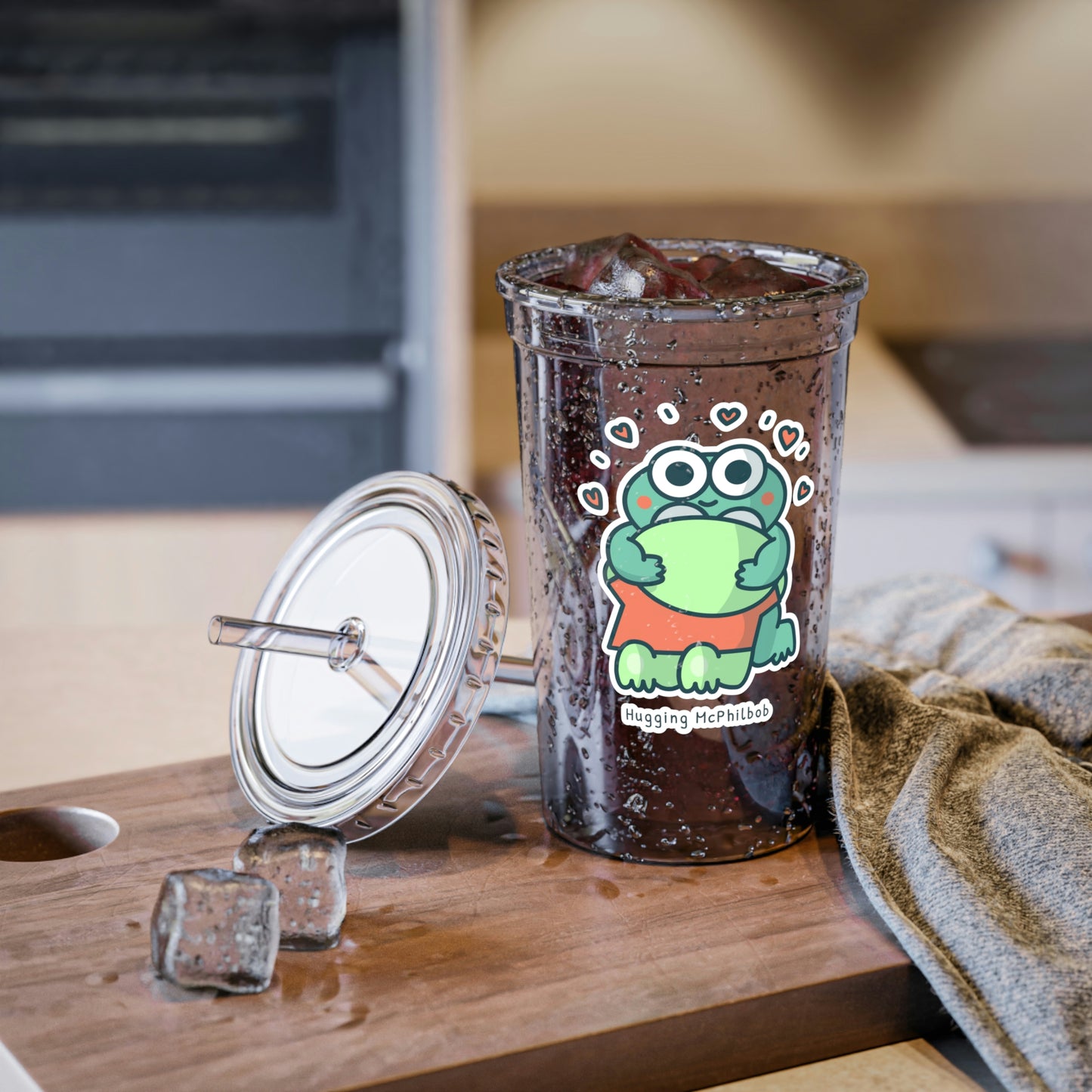 Hugging McPhilbob Suave Acrylic Cup