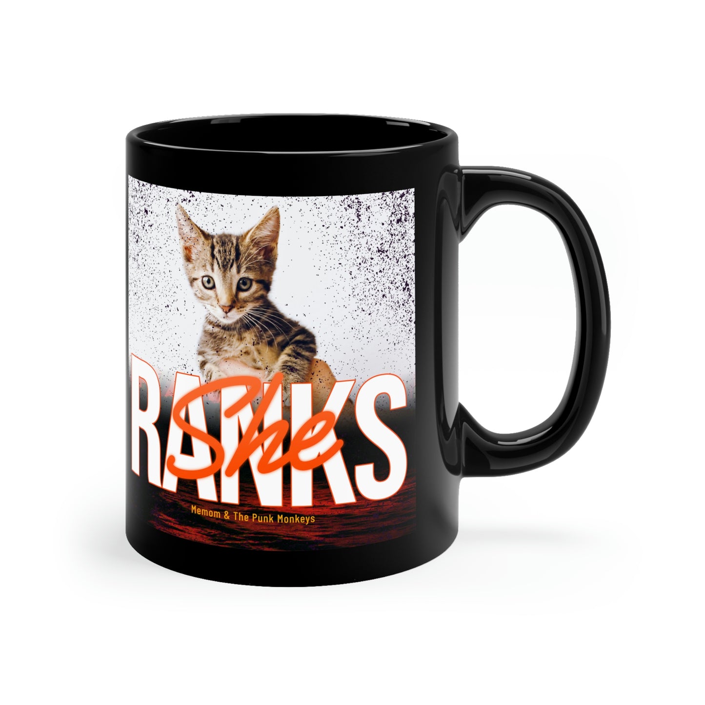 She Ranks 11oz Black Mug