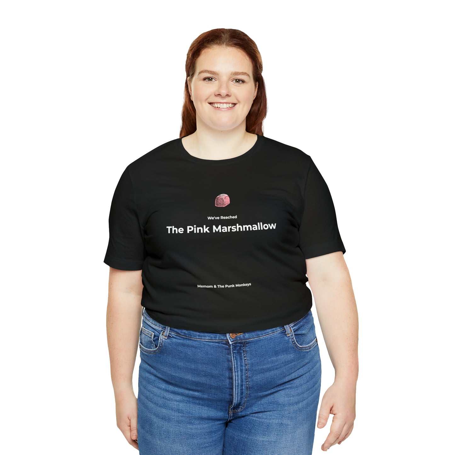 We've Reached the Pink Marshmallow Unisex Jersey Short Sleeve Tee