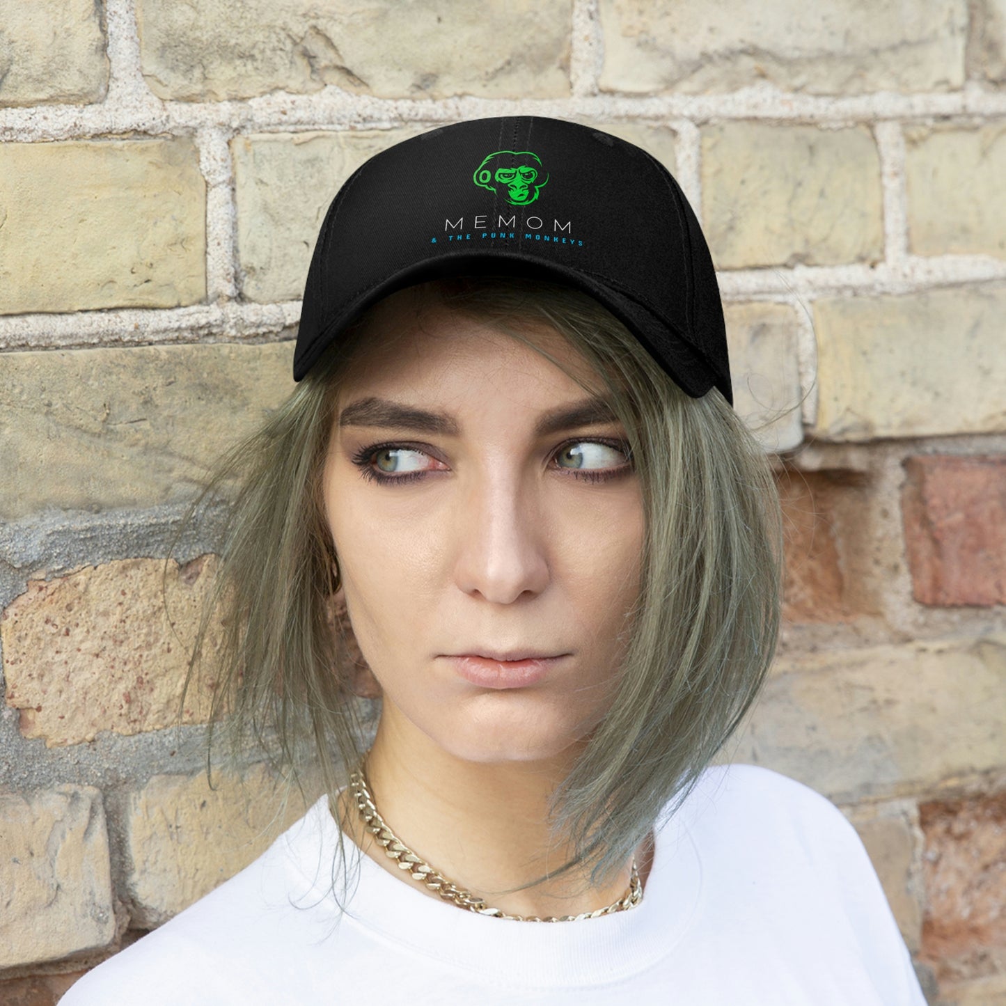 Memom & The Punk Monkeys Unisex Twill Hat