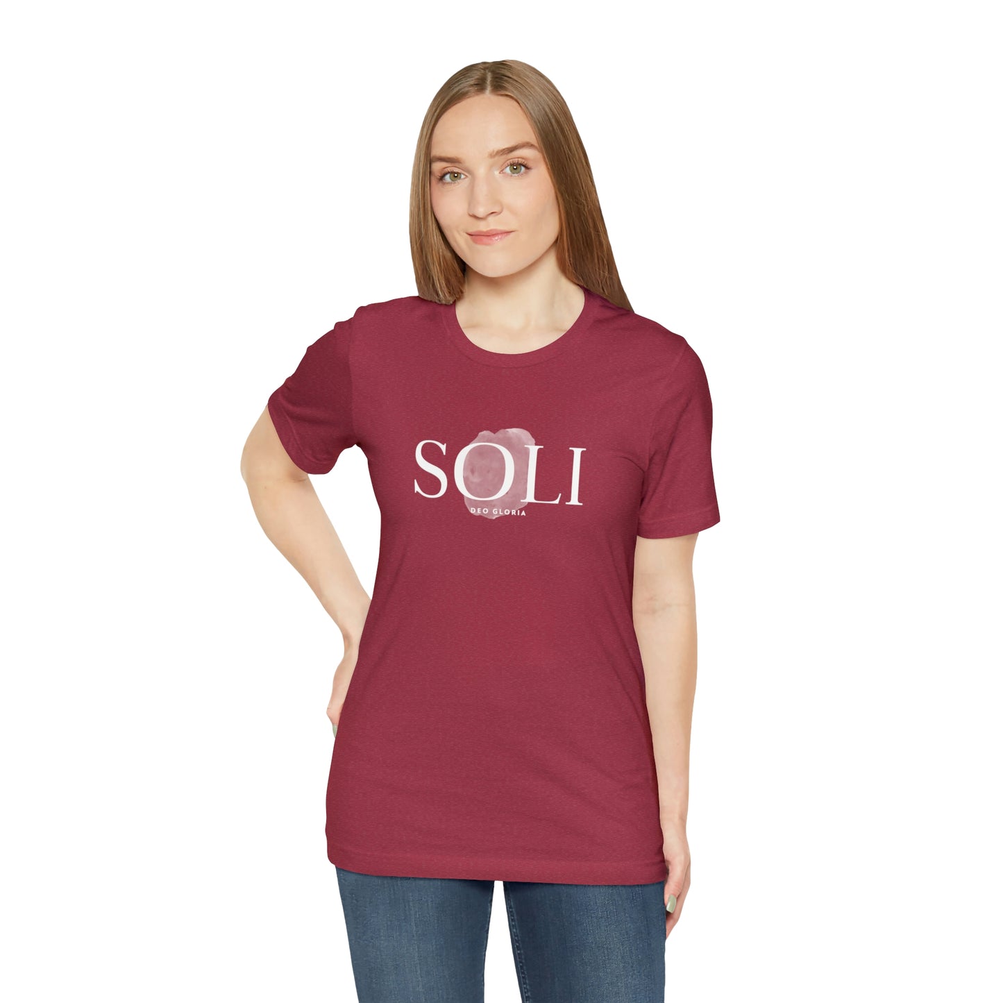 Soli Deo Gloria Paintbrush Unisex Jersey Short Sleeve Tee