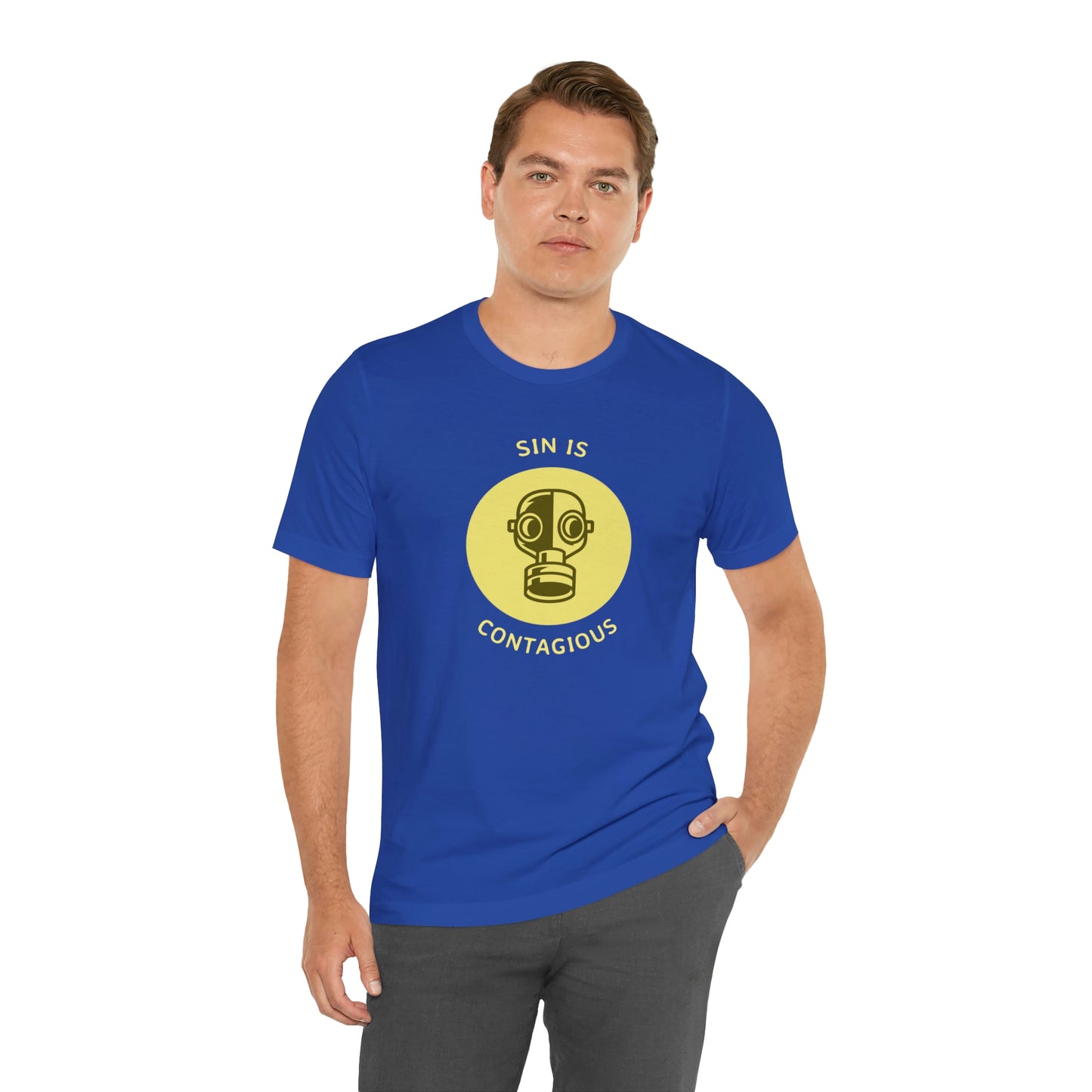 Sin is Contagious Unisex Jersey Short Sleeve Tee